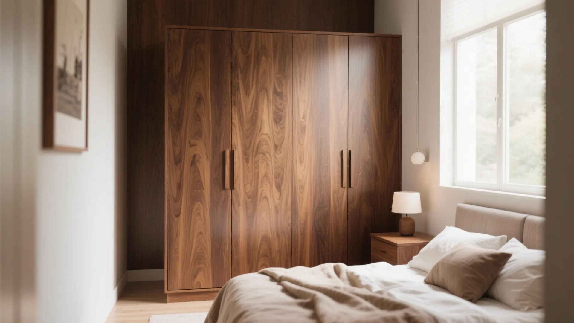 Wood-finish Warmth Almirah