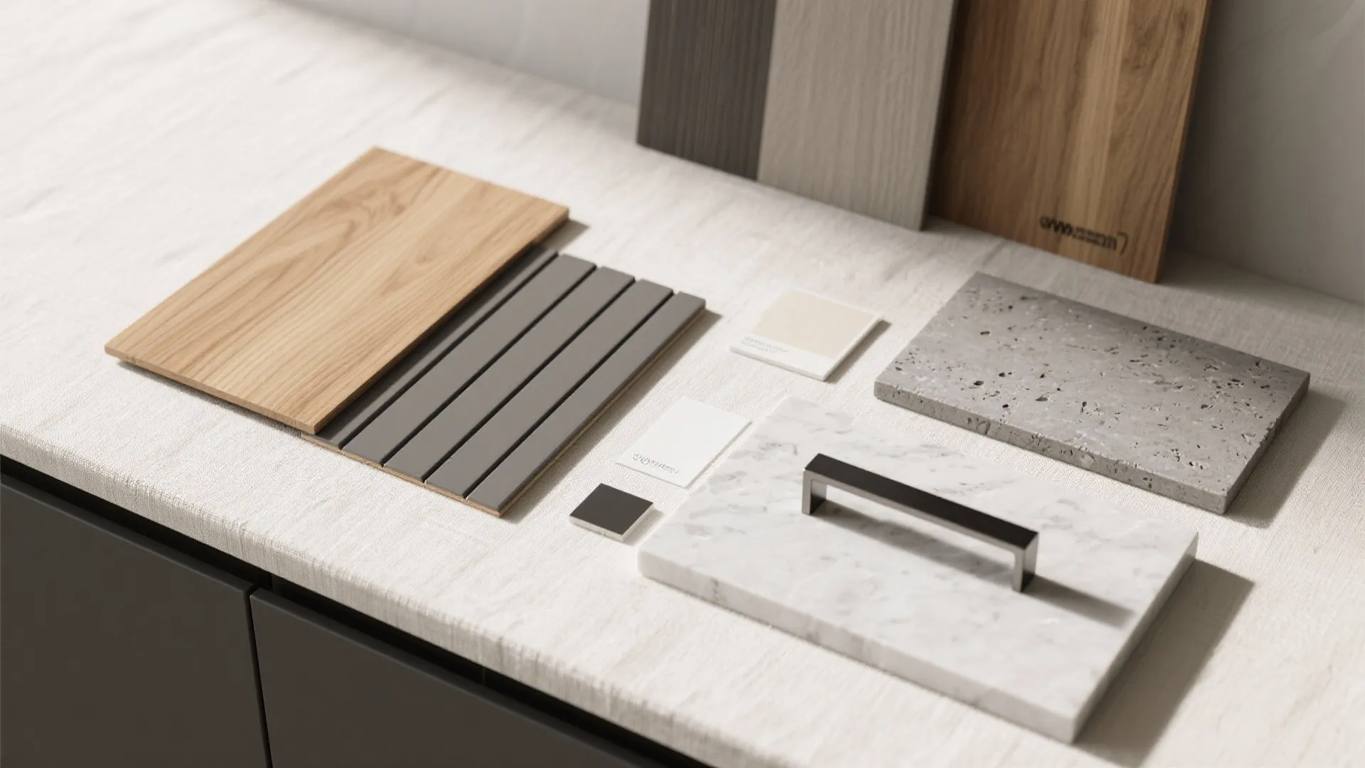 Warm wood accents to soften modern lines