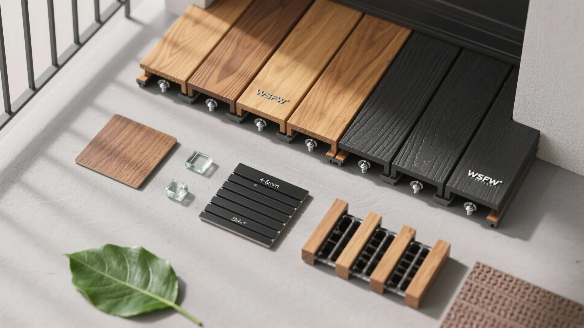 Warm wood decking and ceiling accents