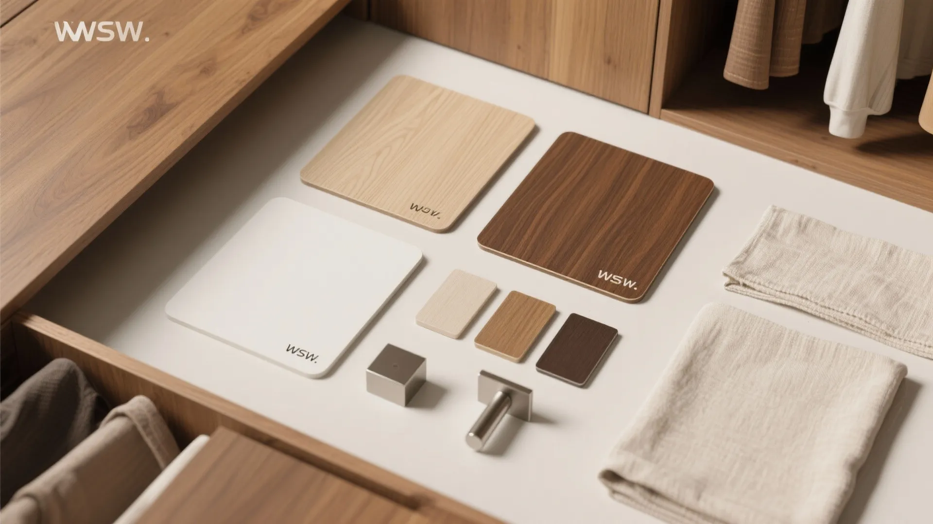 Warm Wood Tones and Tactile Details