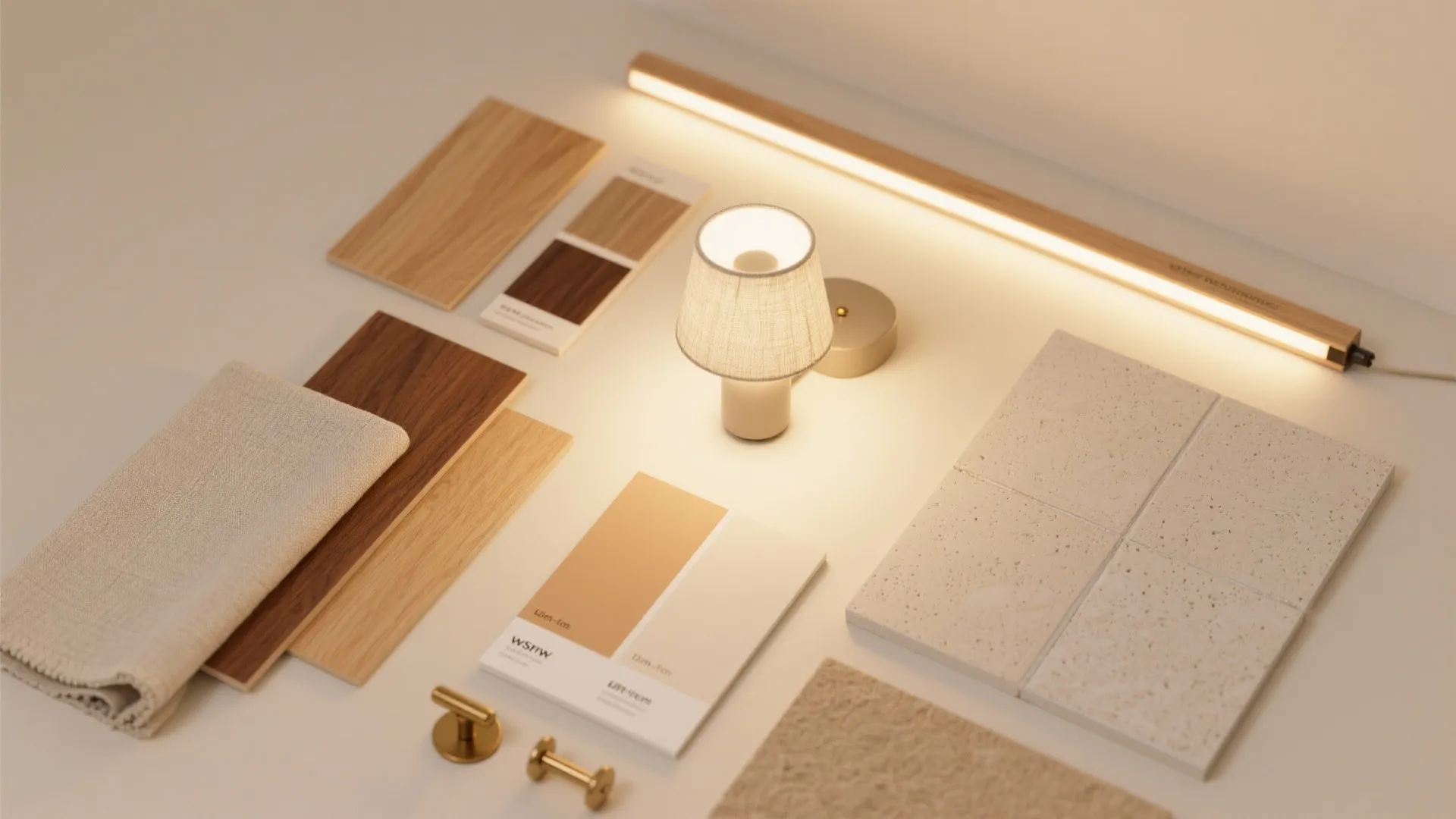 Warm wood and layered lighting for a soft, lived-in feel