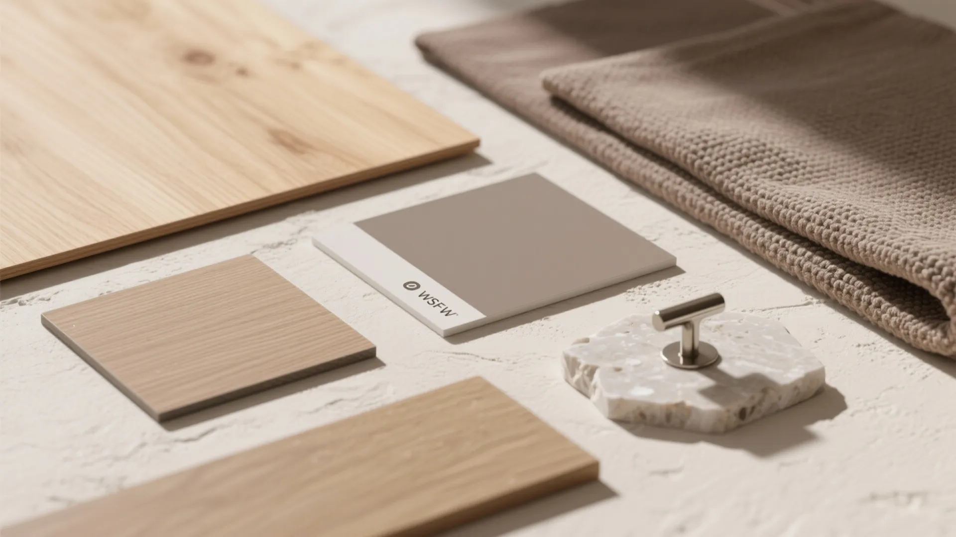 Wood accents that add warmth without visual bulk