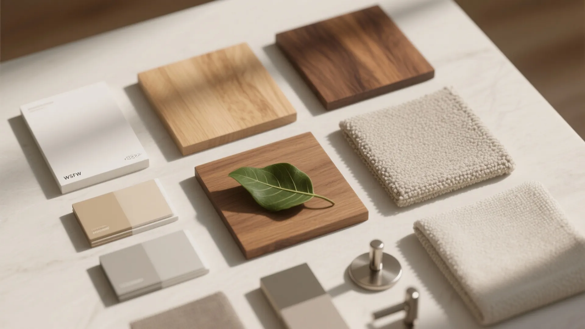Warmth from wood, texture, and thoughtful color zoning