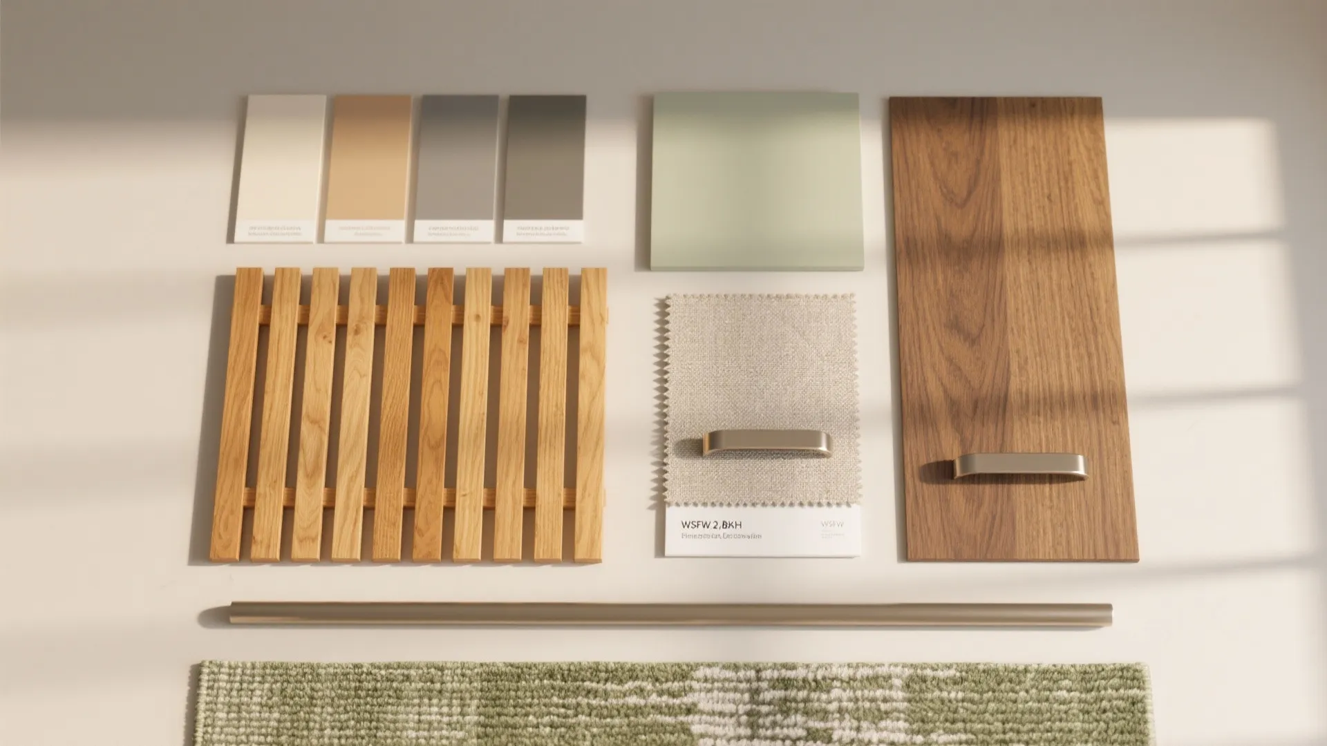 Warm wood elements to soften compact rooms