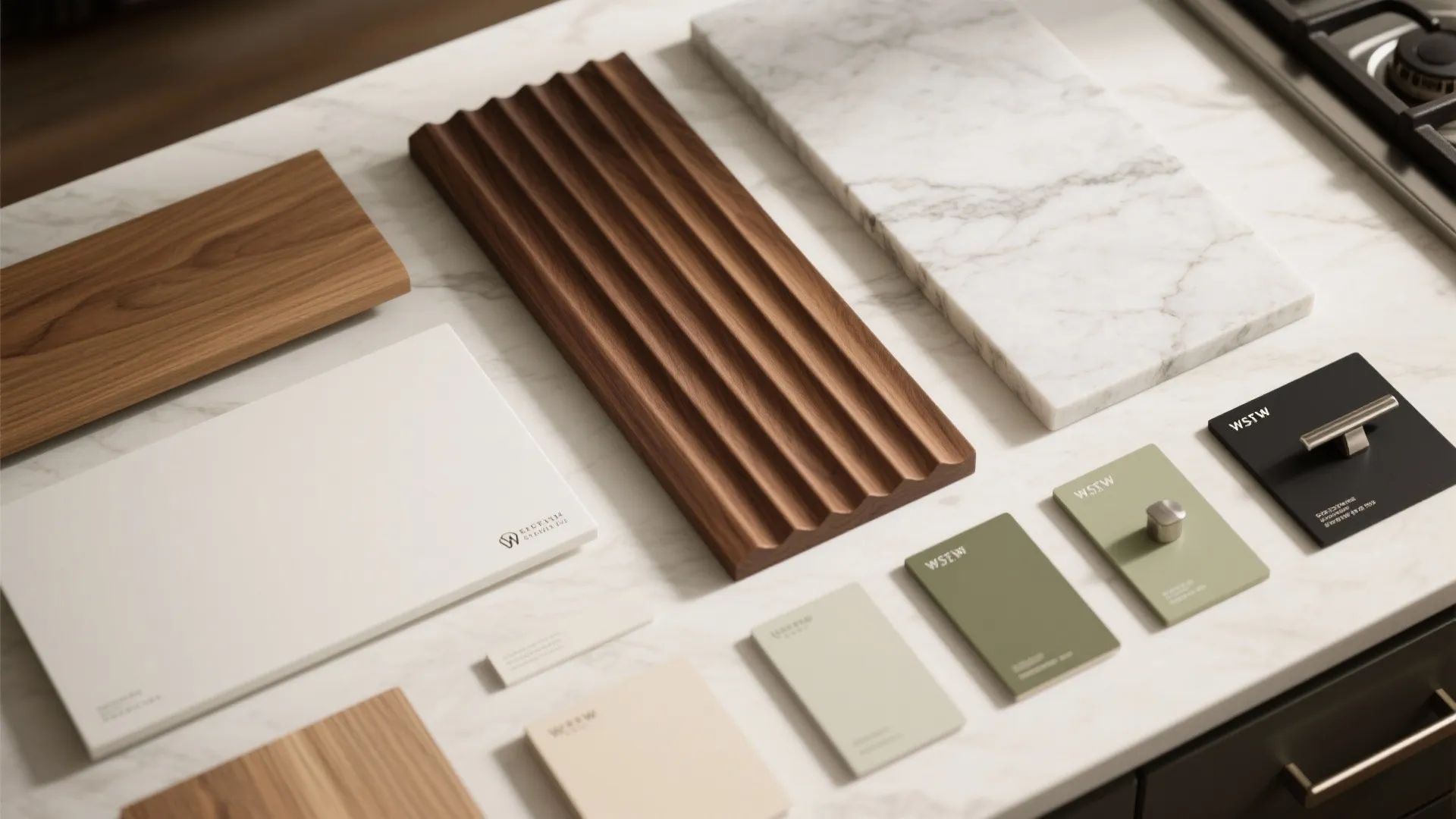 Warm wood accents for a sophisticated feel