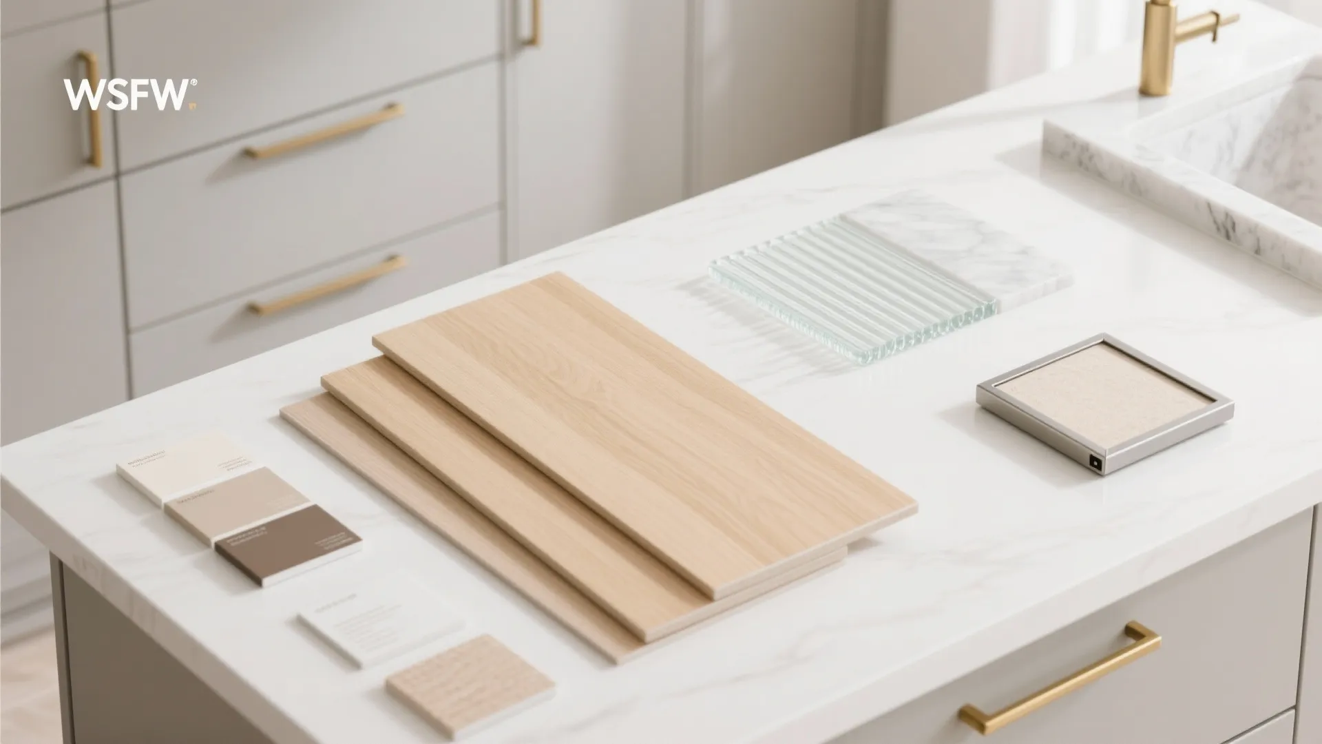 Warmth of wood finishes, minus the bulk