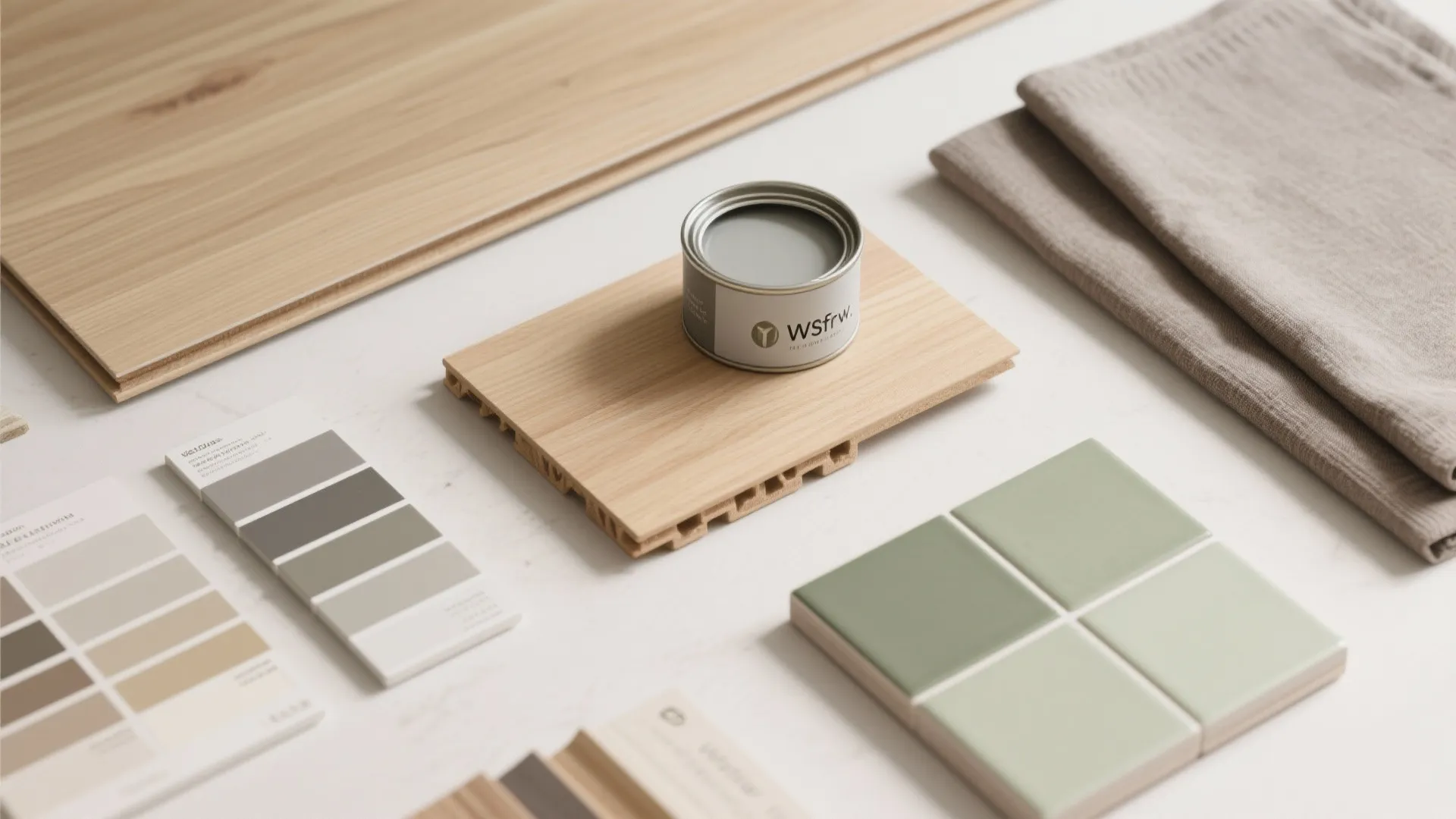 Natural wood elements for calm warmth