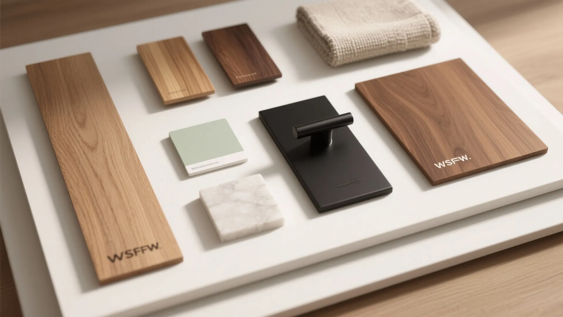 Warm Wood Elements Across Living and Bedrooms