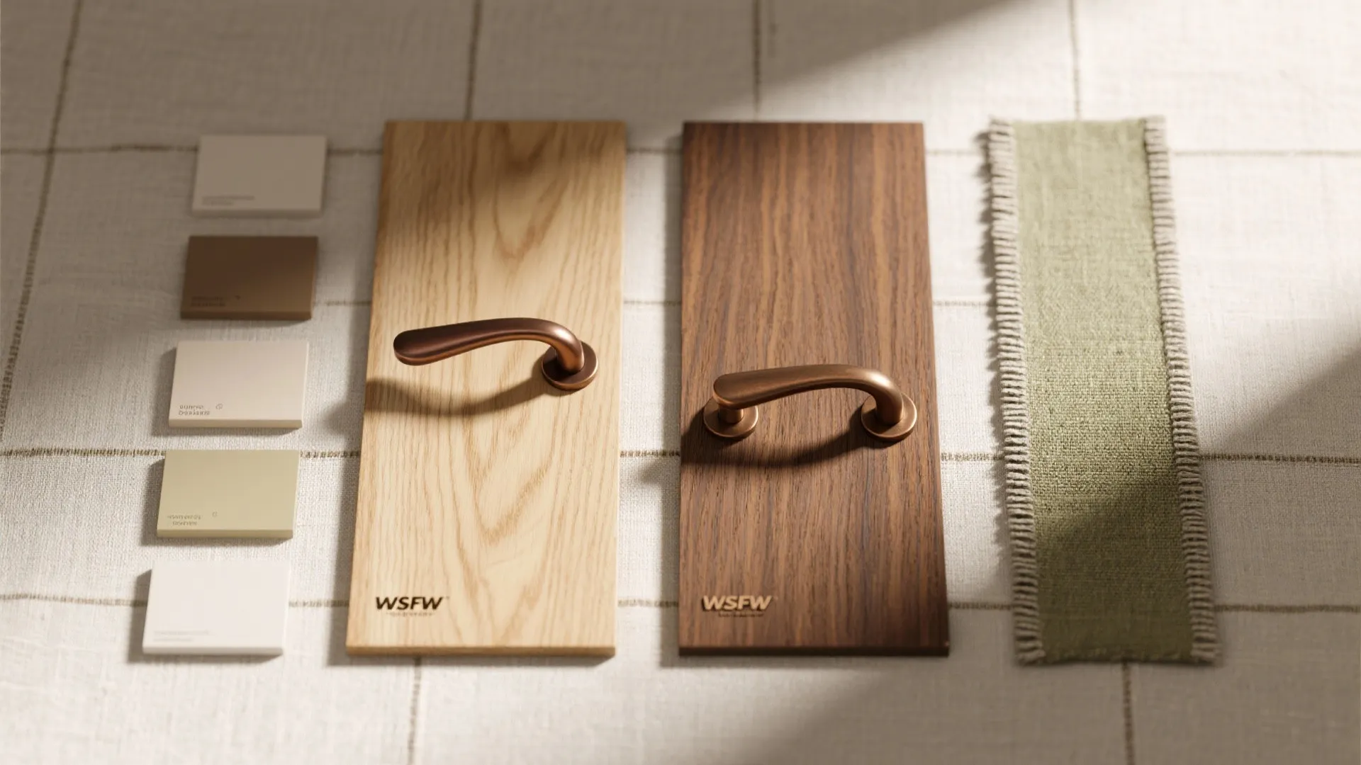 Wood Accents and a Warm Single Door