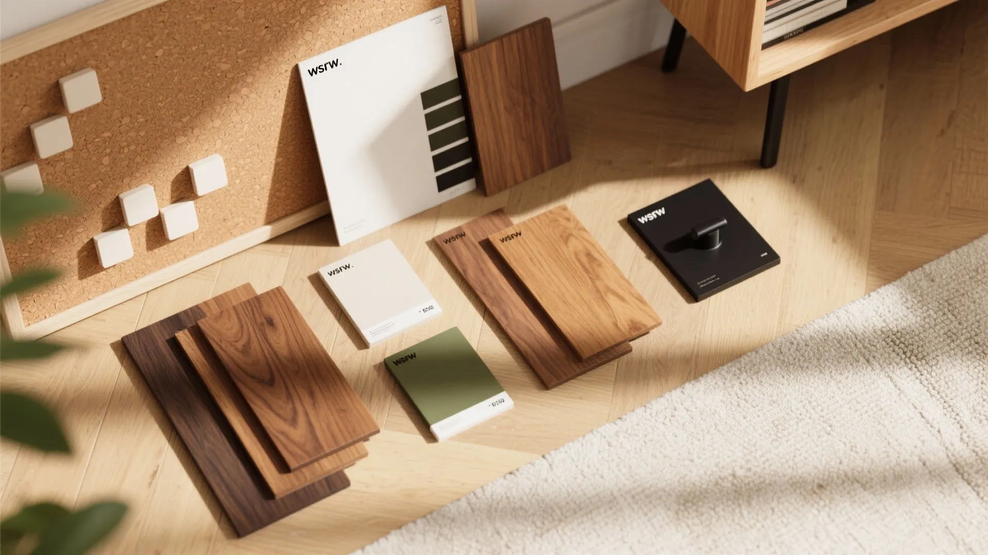 Warm Wood Accents for a Library Vibe