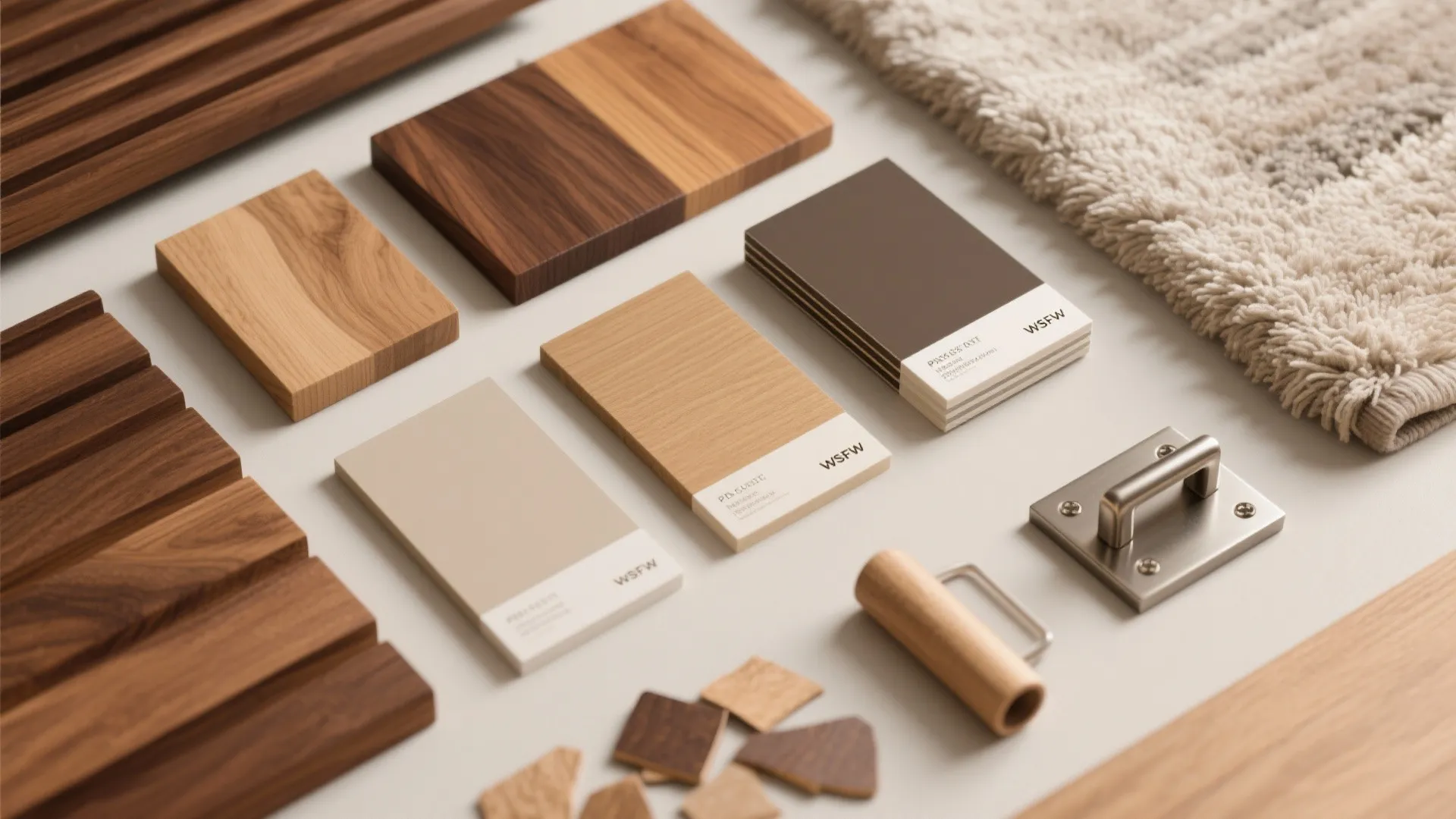 Warm wood accents for focus and comfort