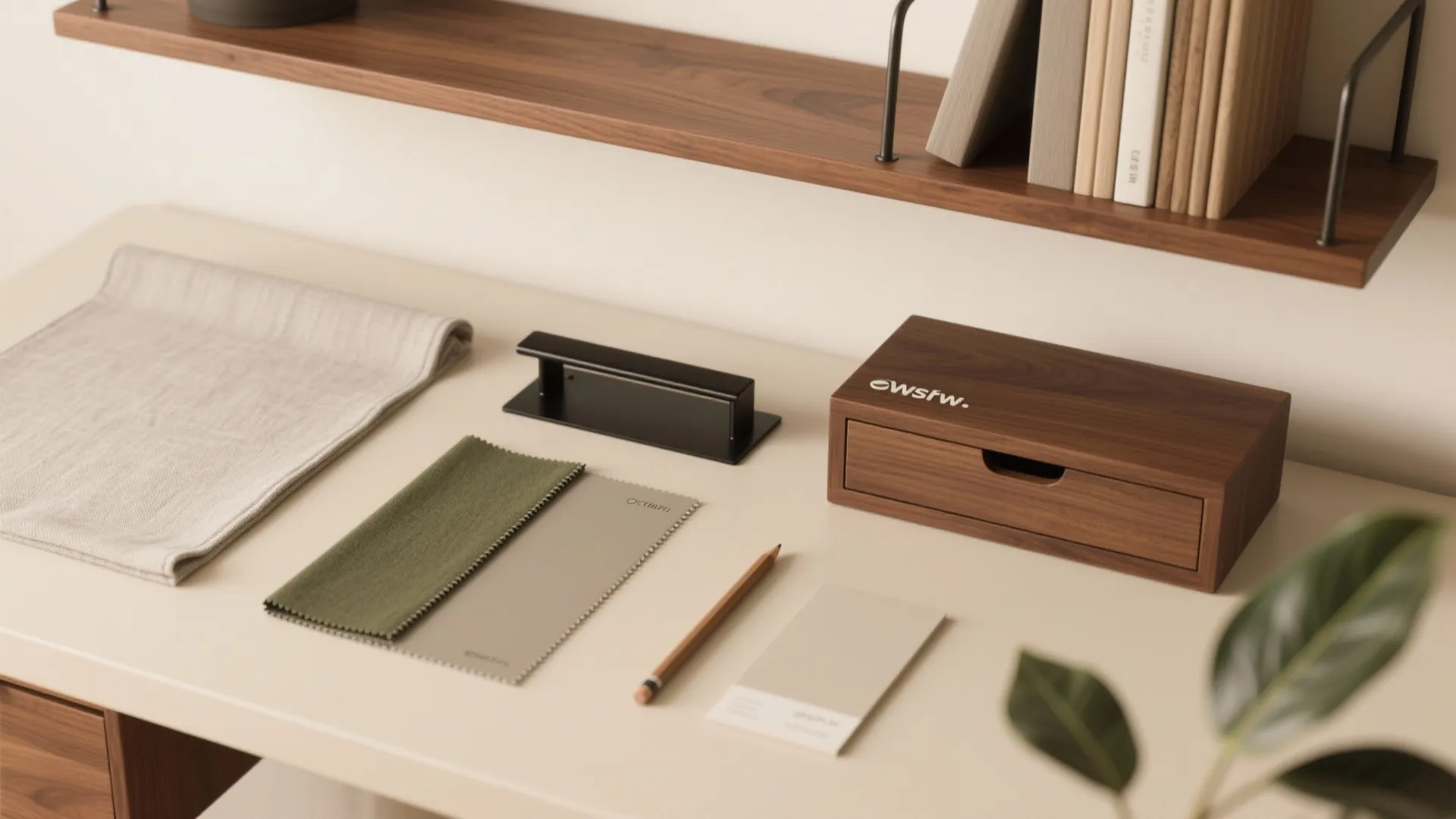 Warm wood elements for comfort and calm