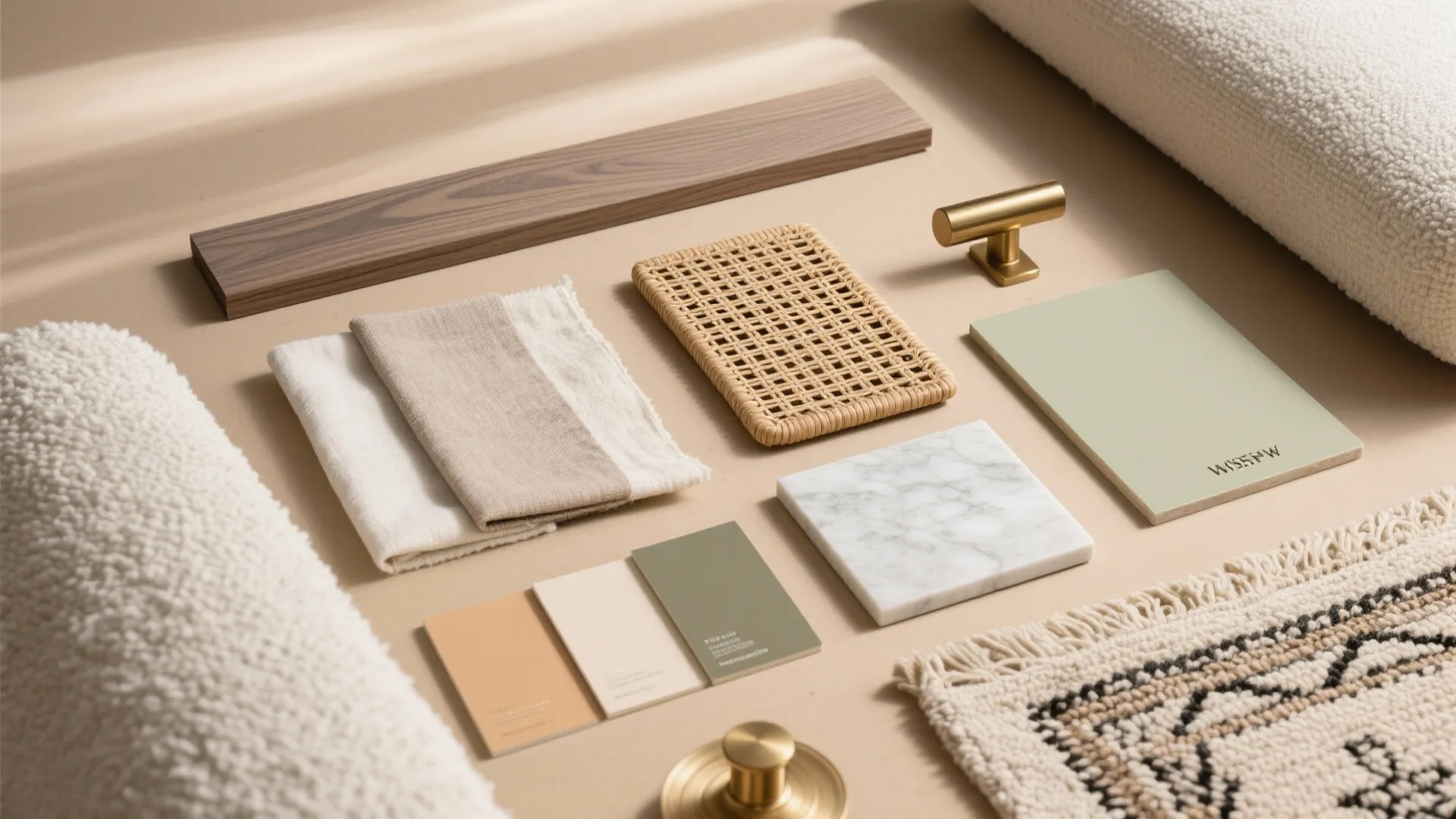 Warm wood and tactile neutrals for grounded calm