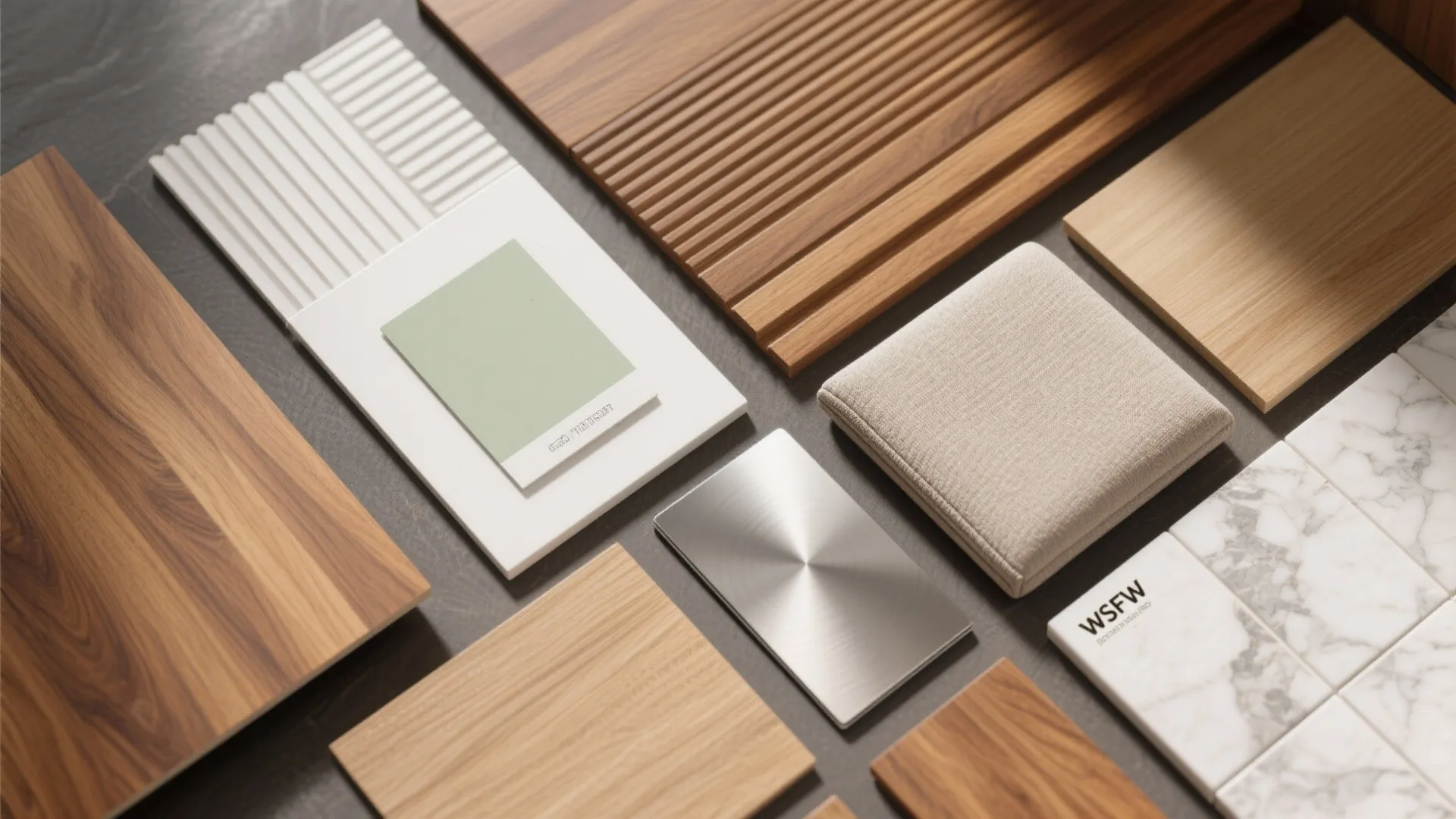 Warmth from natural wood accents