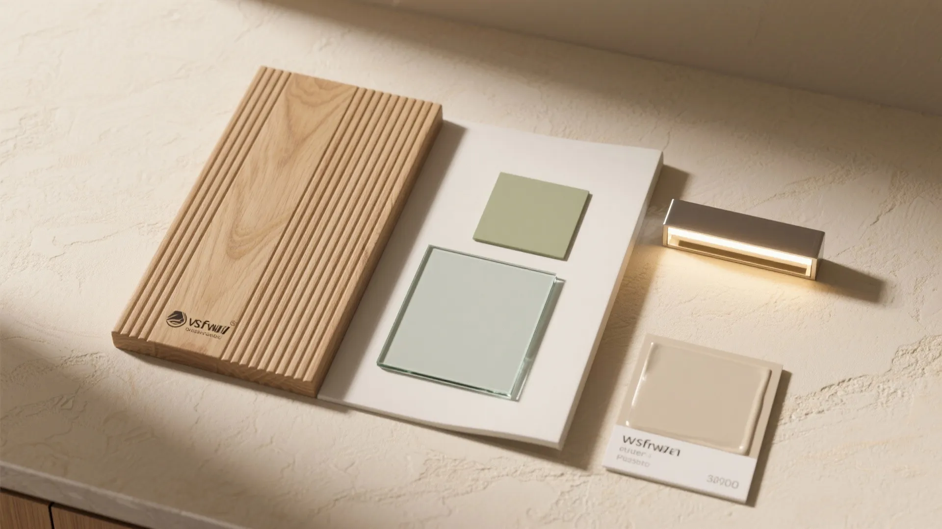 Warmth from natural wood accents