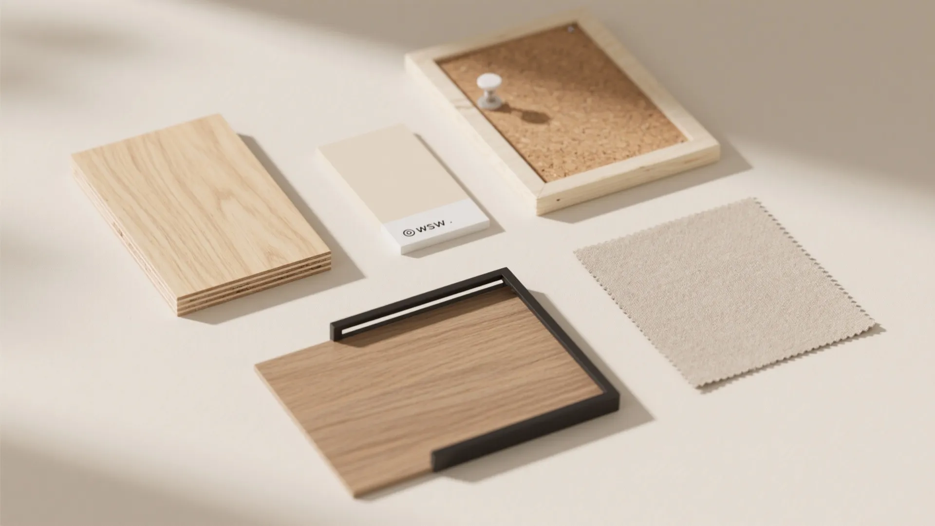 Warm Wood Textures to Soften a Small Study