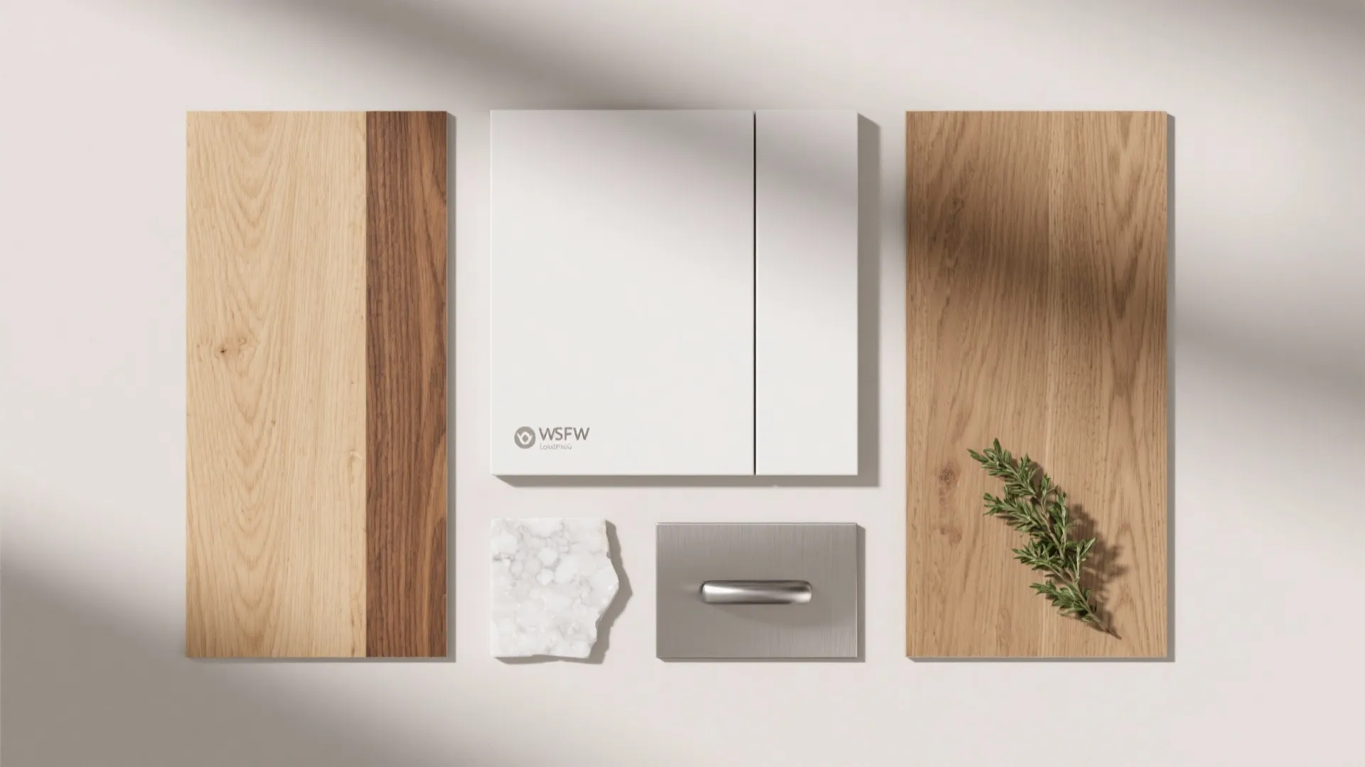 Warm wood accents without bulk