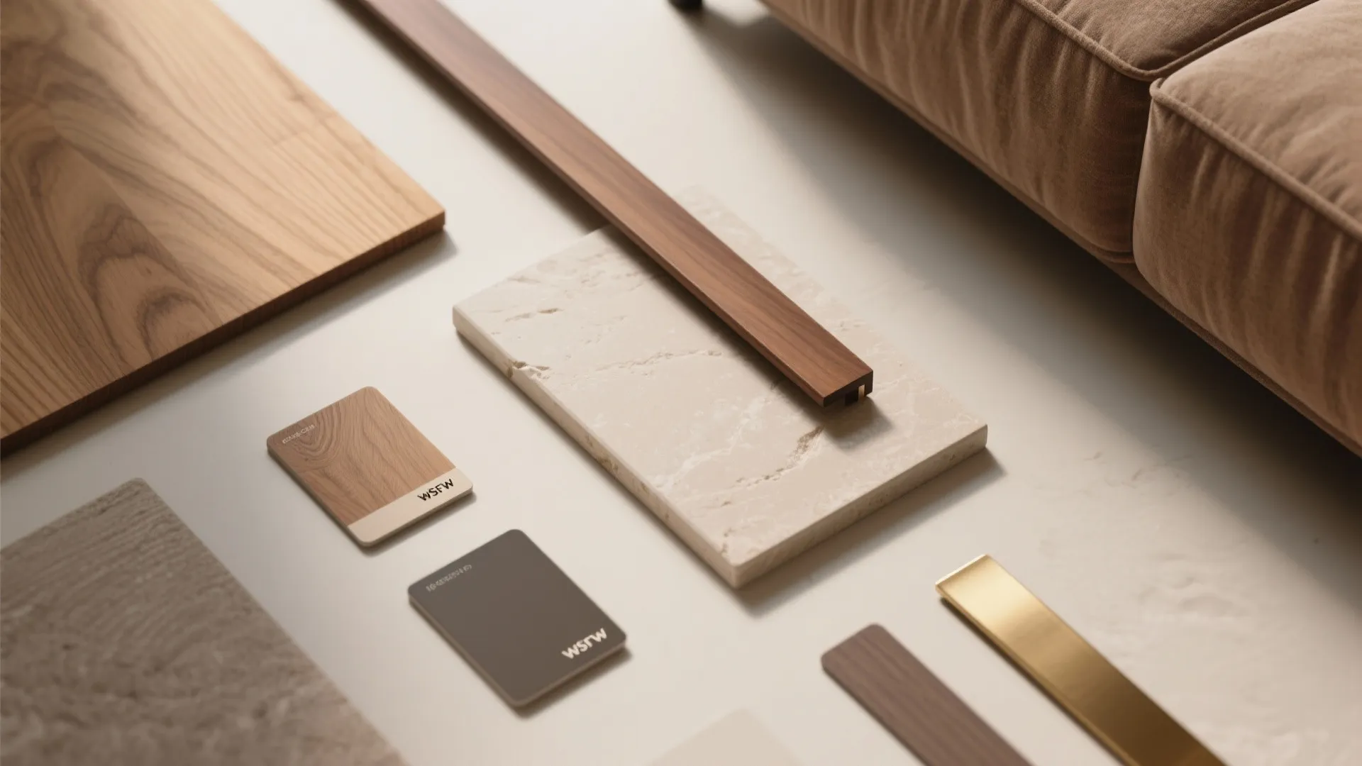 Layered wood accents that warm the room