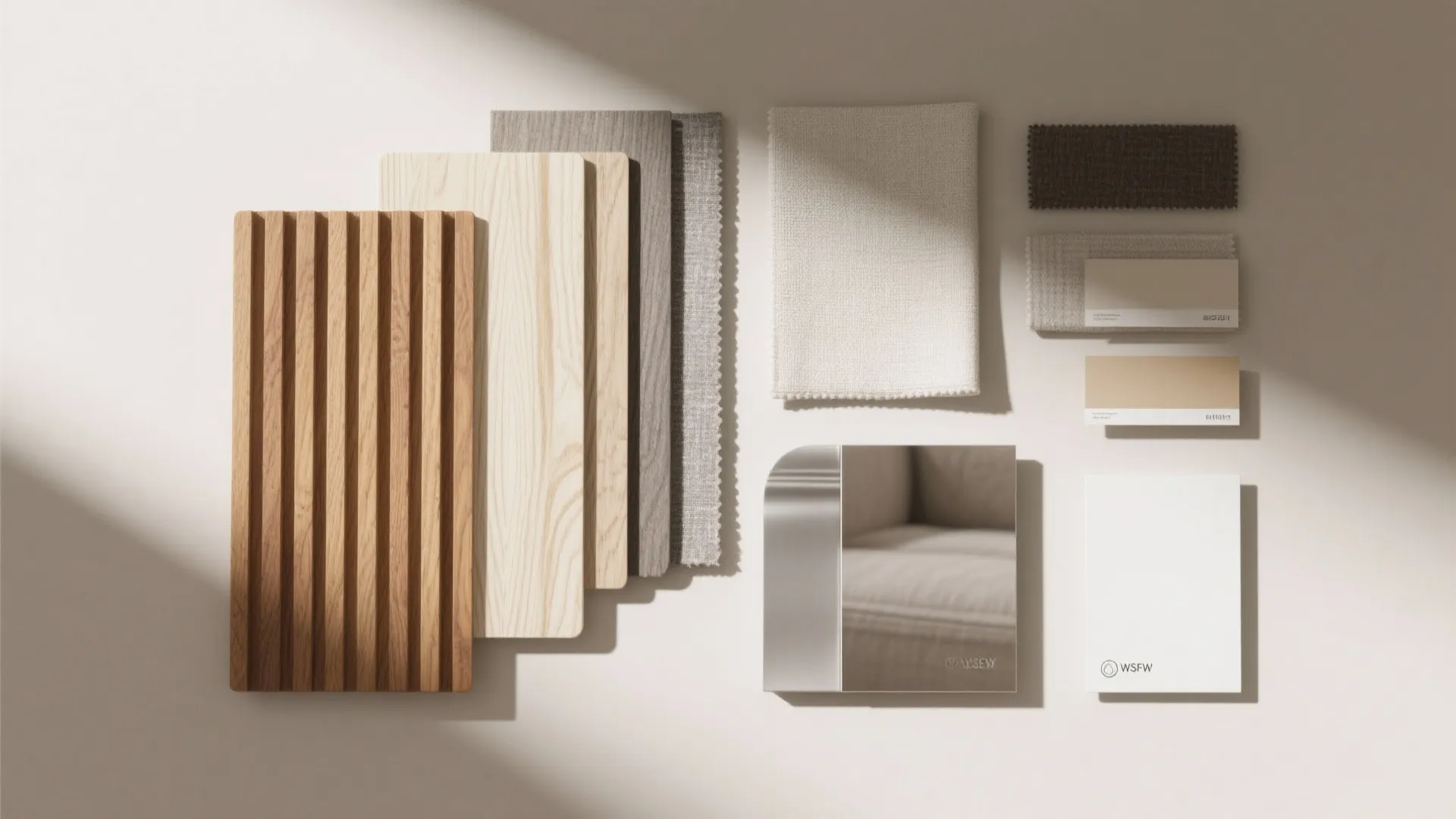 Warm wood elements for calm living