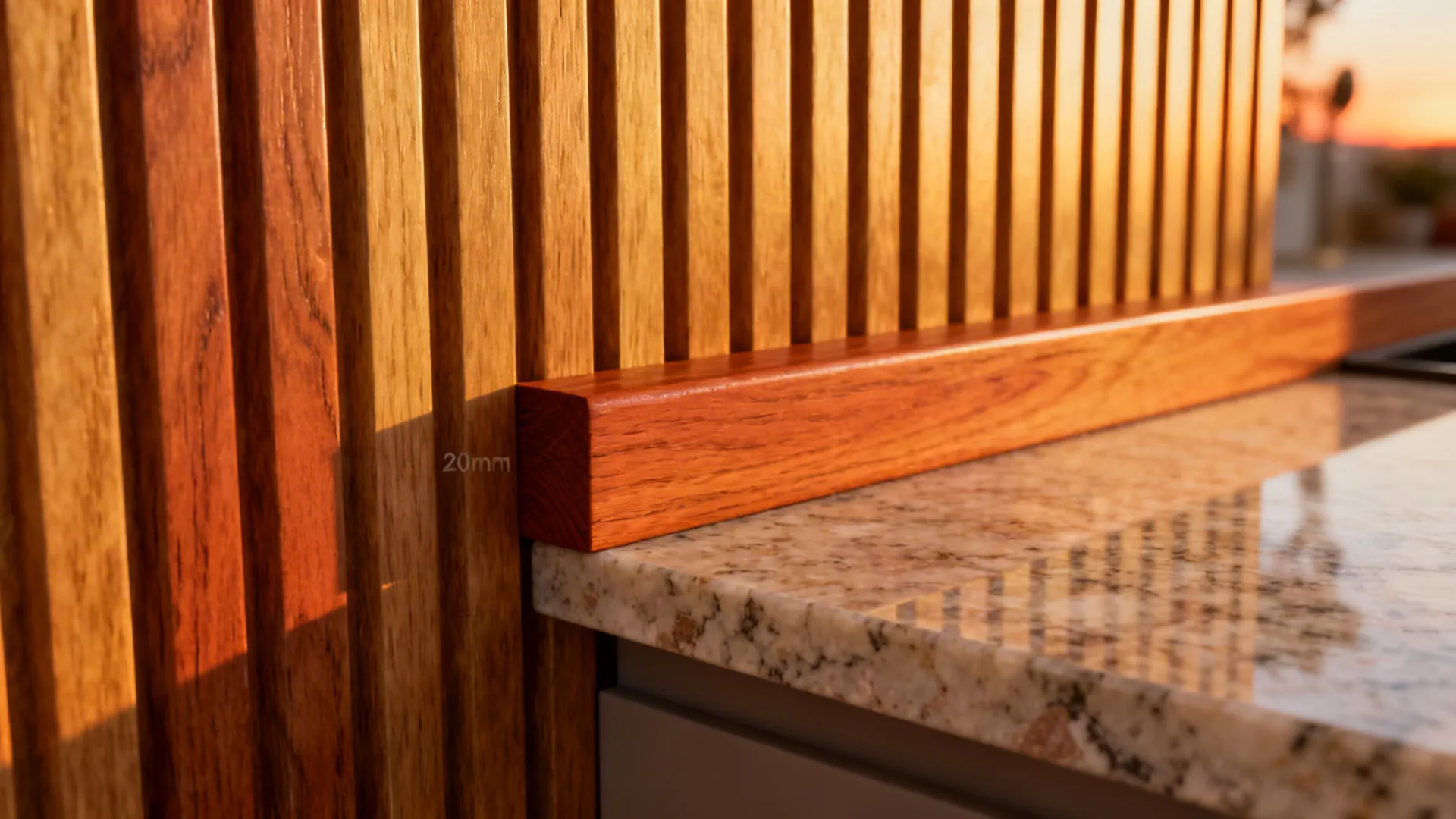 Warm wood accents to soften the open plan