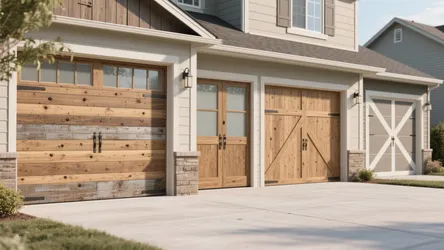 DIY Wood Garage Door: 5 Practical Ideas
