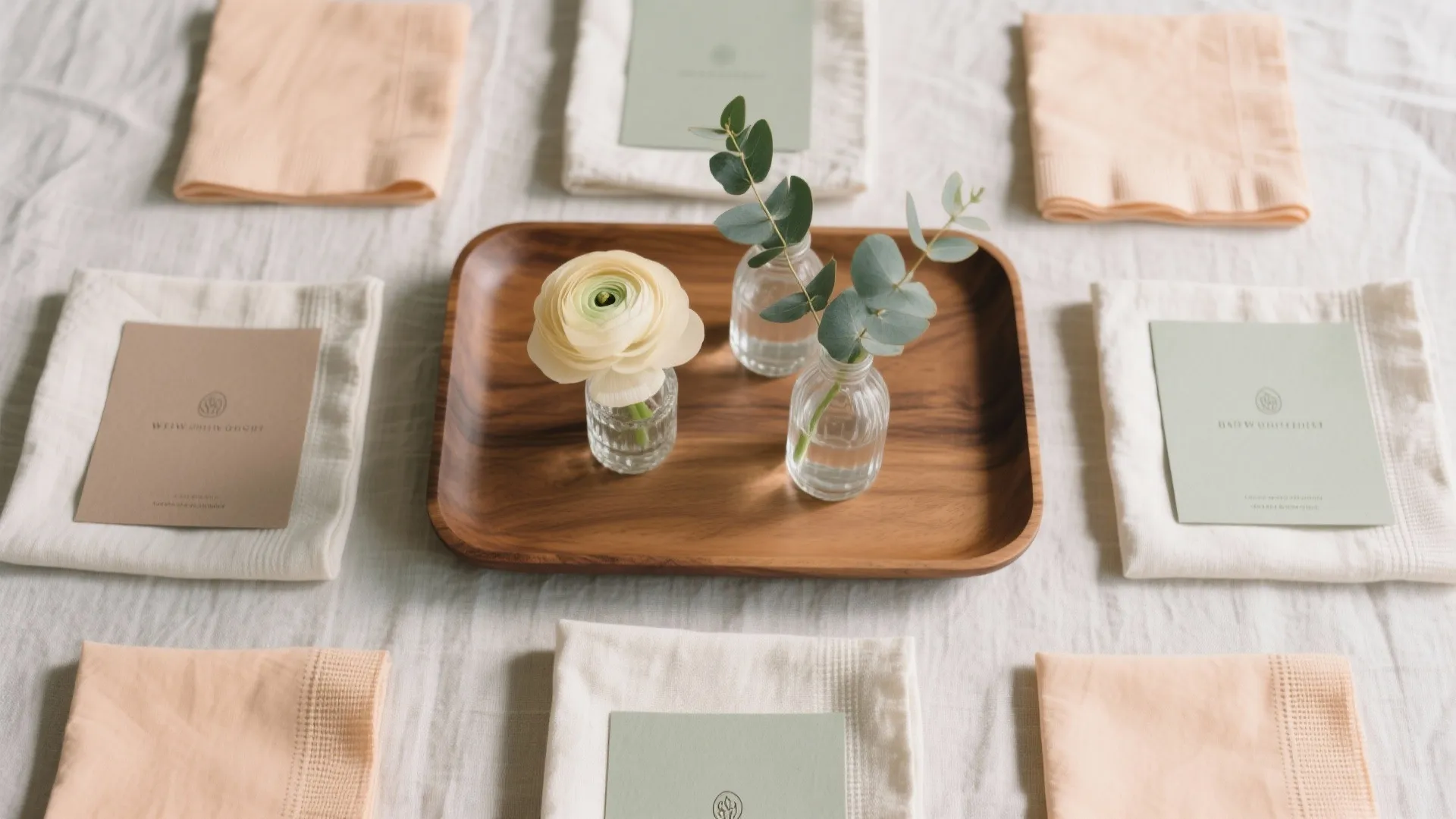 Mixed Materials: Wood, Glass, and Soft Florals