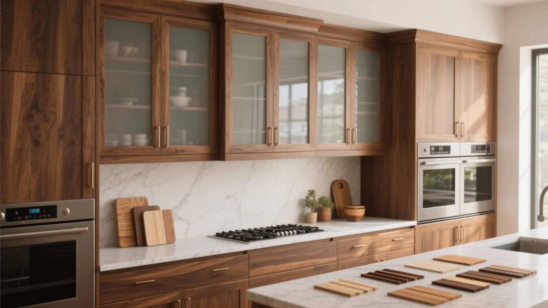 4. Mixed Materials: Wood Frames with Glass Insets