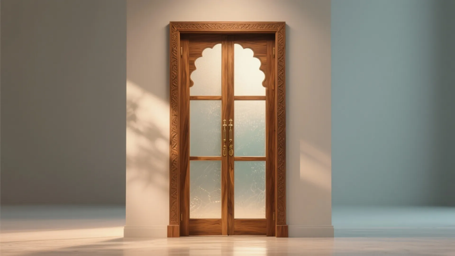 Wood and Glass Combination