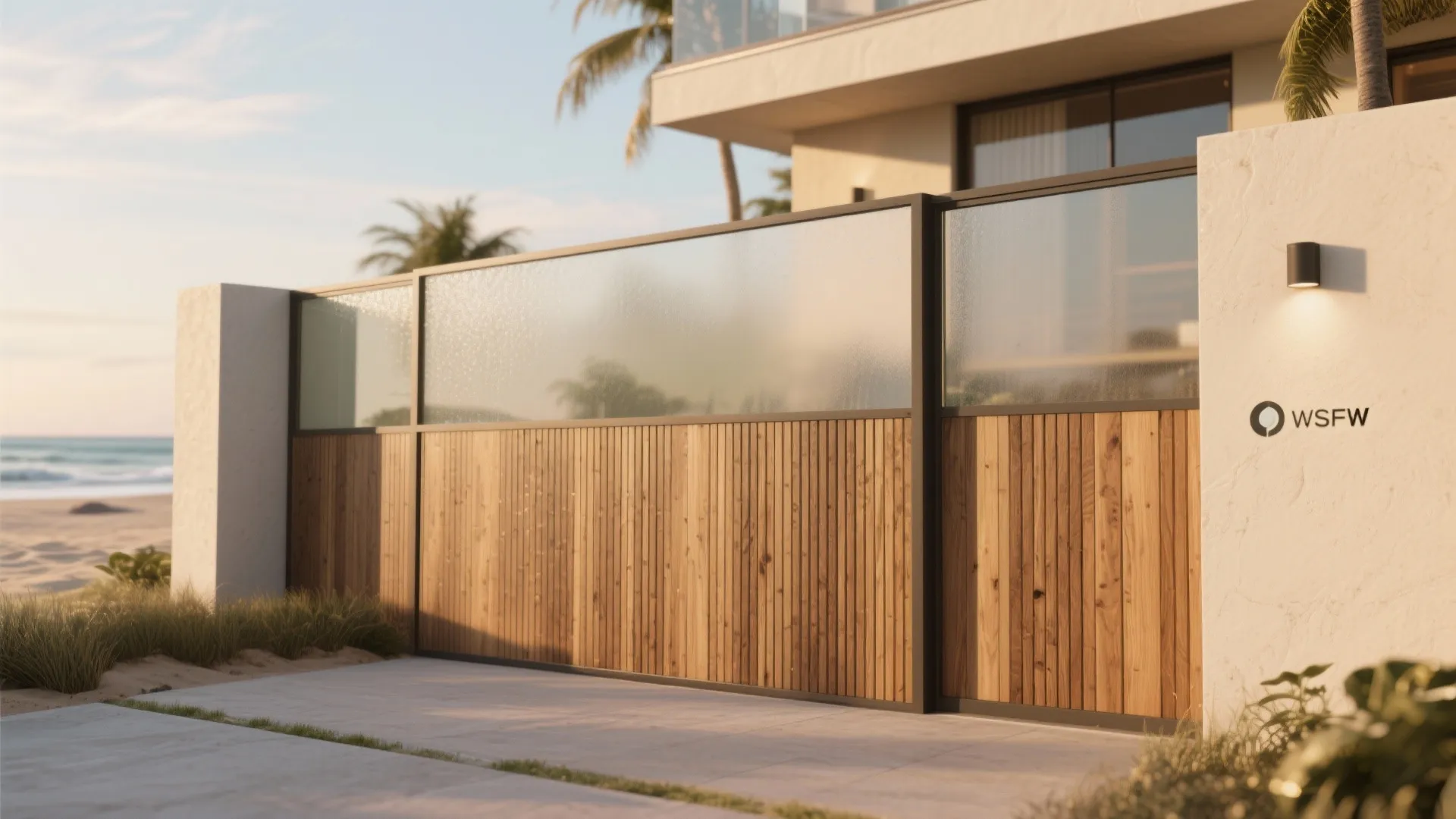 Combination of Wood and Glass