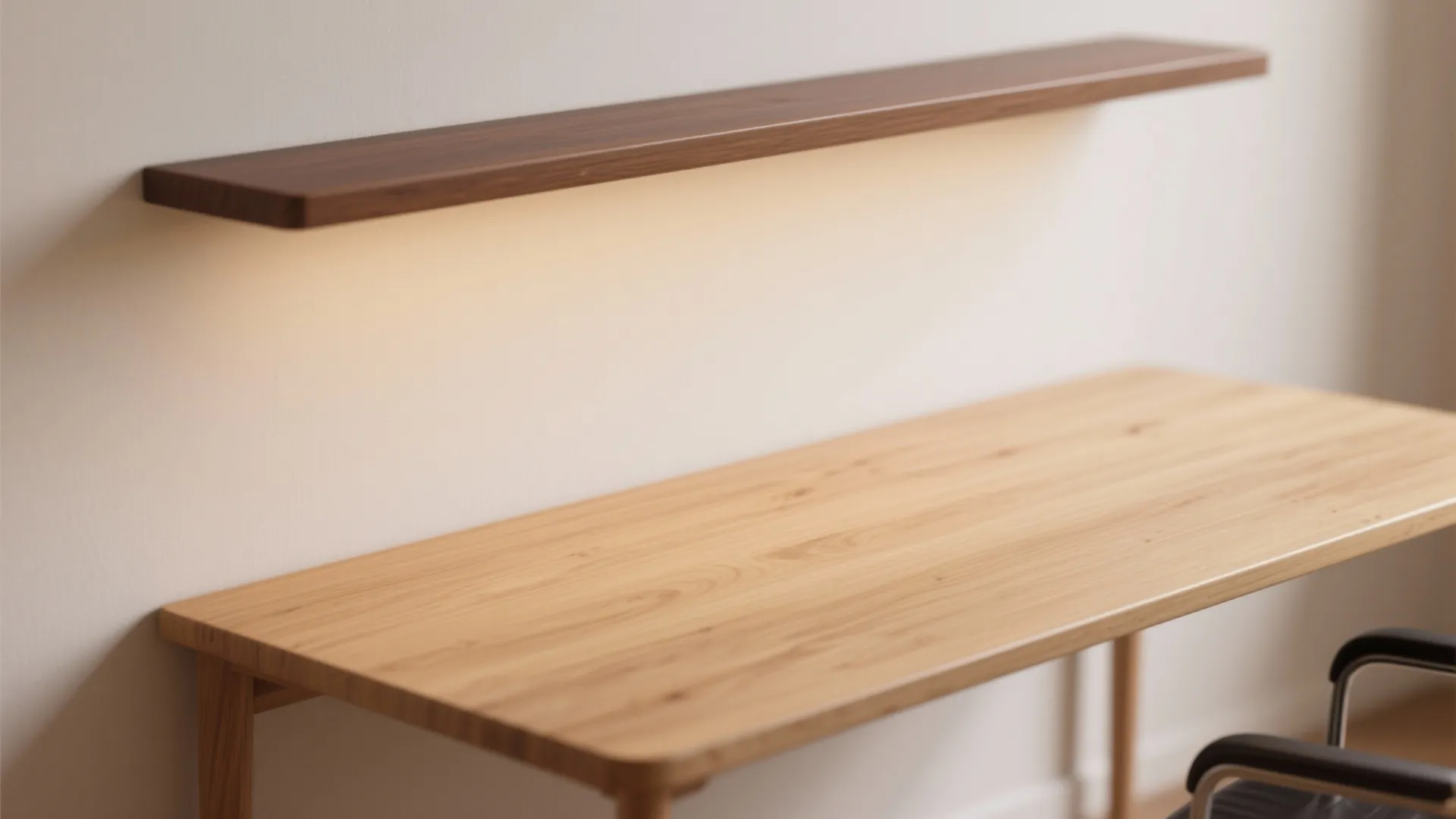 Wood tones for warmth and focus