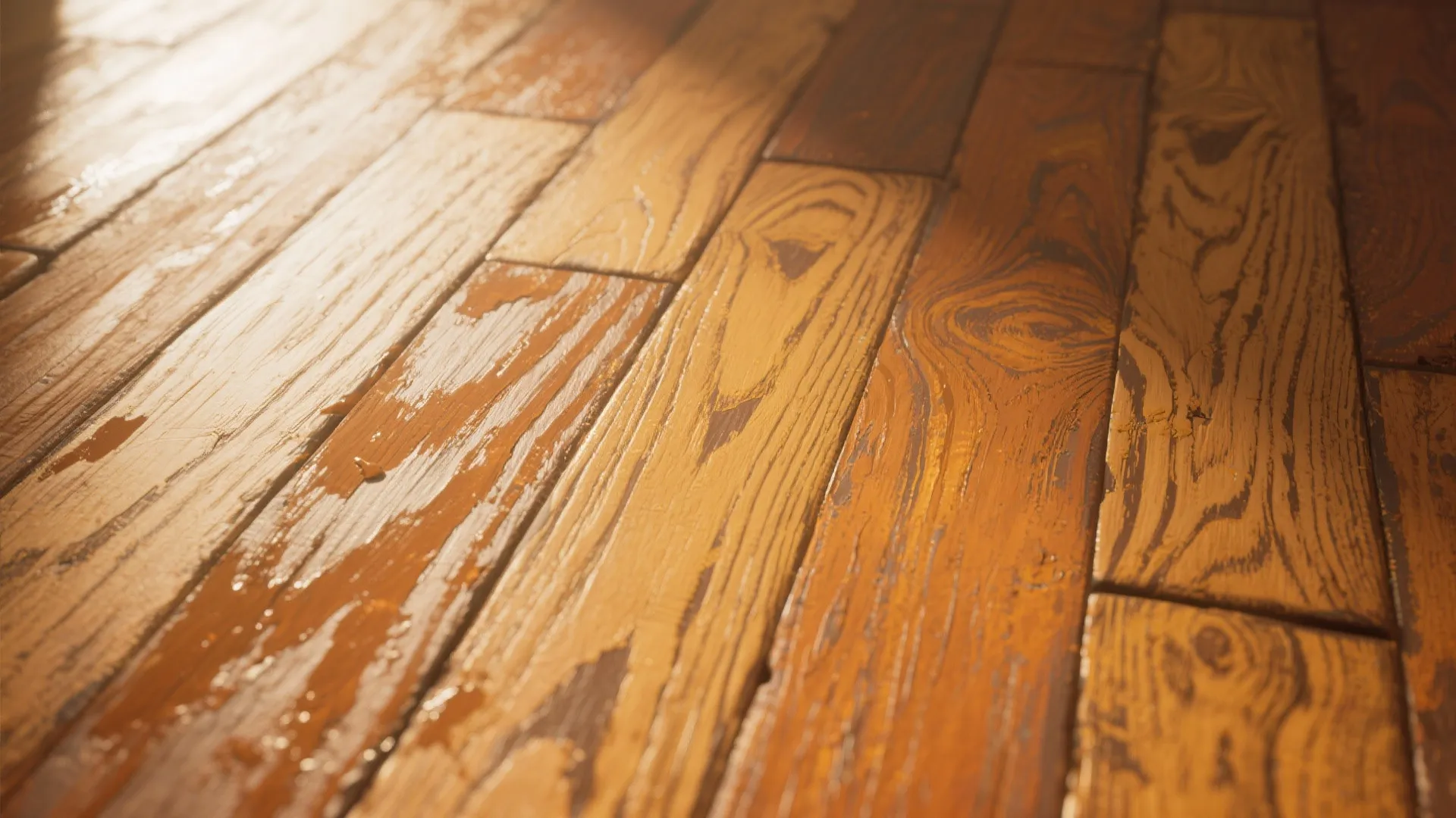 3. Warm Wood-Grain Illusion