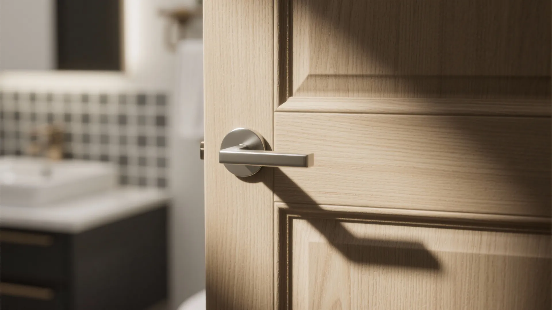 Textured wood-look laminate on fibre core