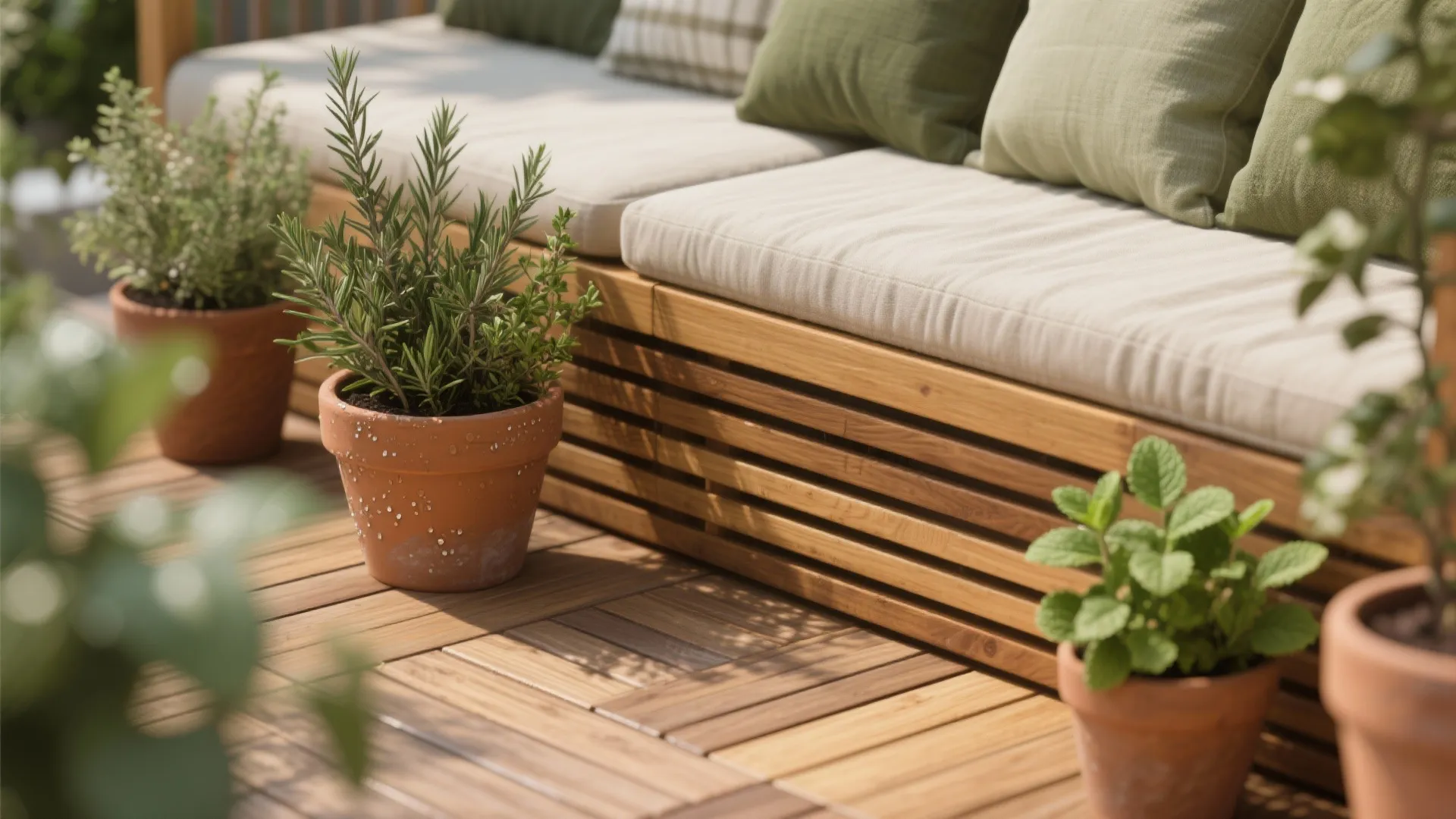Warm Wood and Greenery for Biophilic Calm