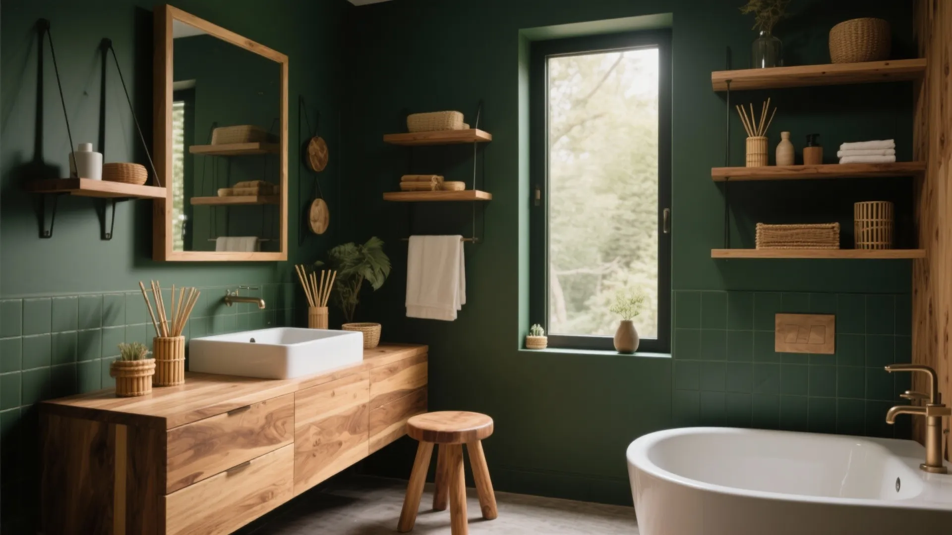 5. Add Natural Wood Accents