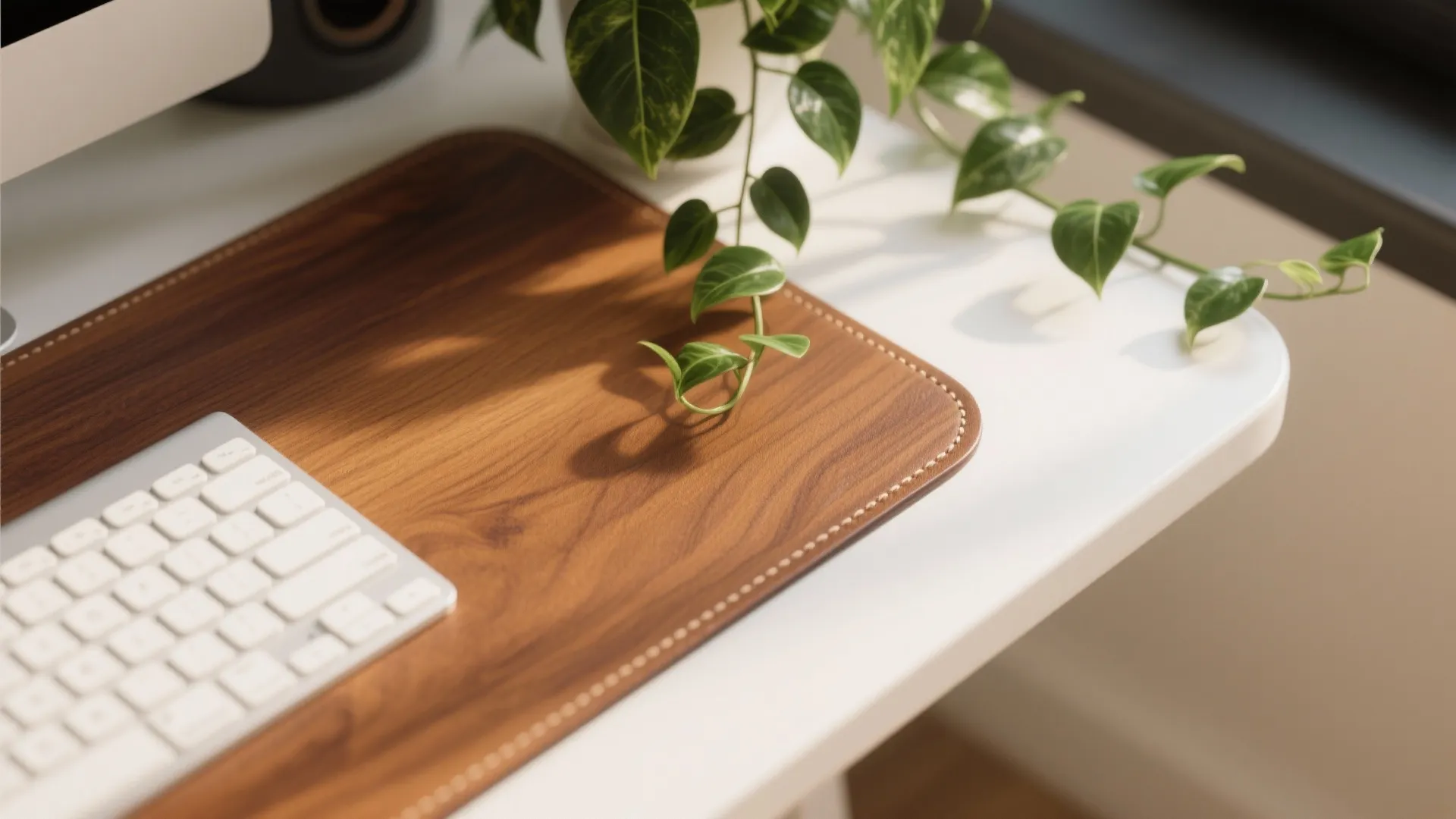 Warm Wood + Green Touches for a Calmer Brain