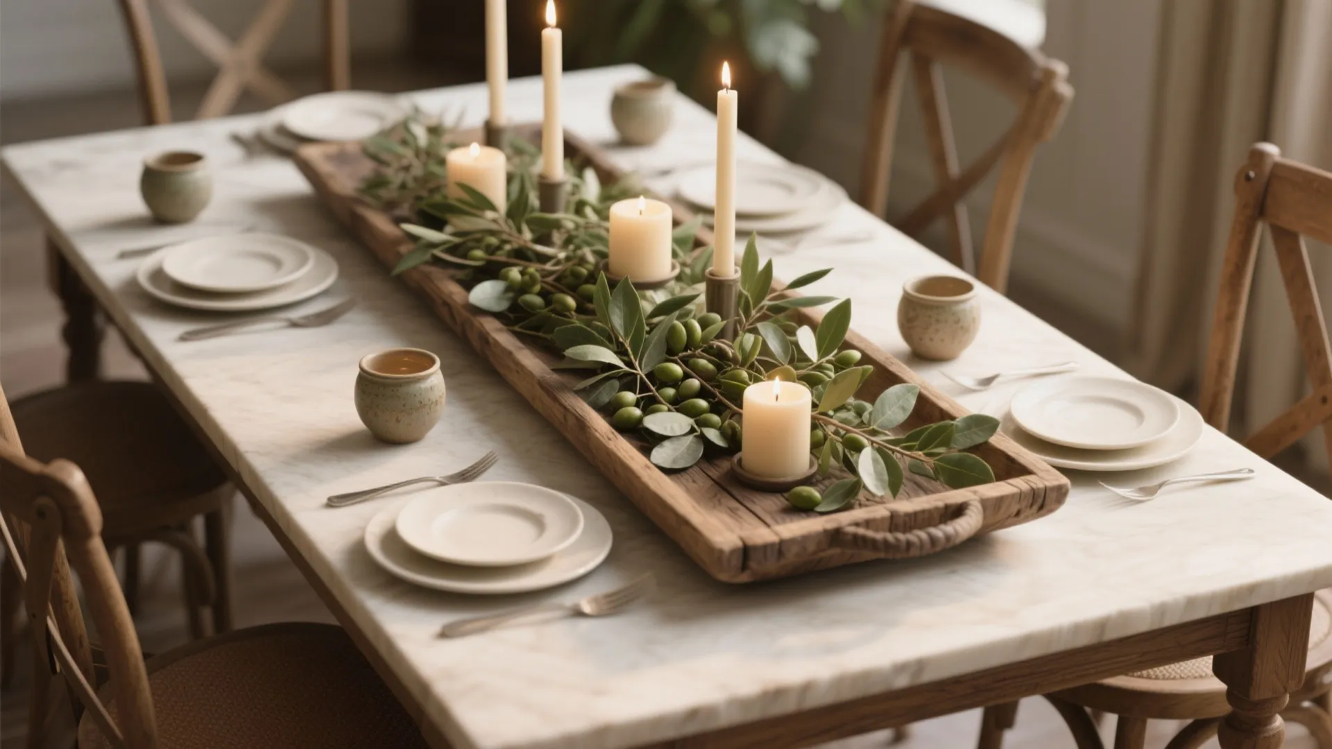 Wood and Greenery Combinations
