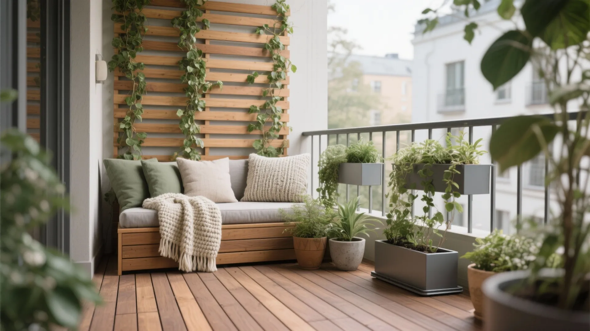 Warm Wood + Vertical Greenery for a Cozy Retreat