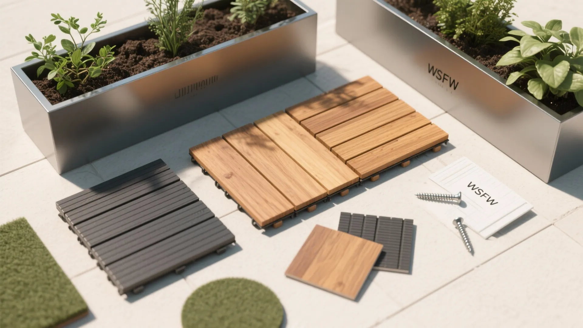 Warm Wood and Planted Edges