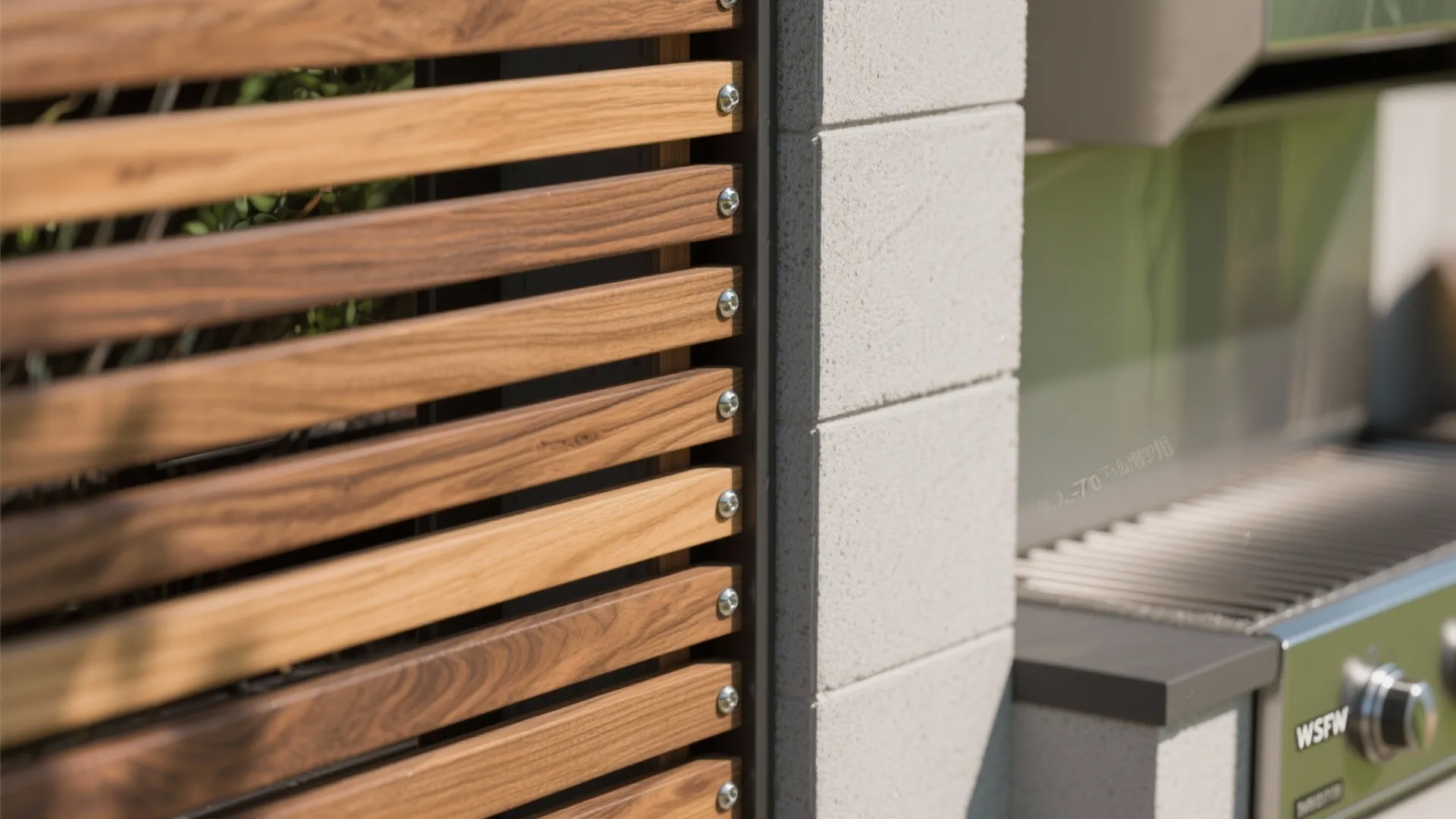 Warm wood accents that stay fire-smart and weather-ready