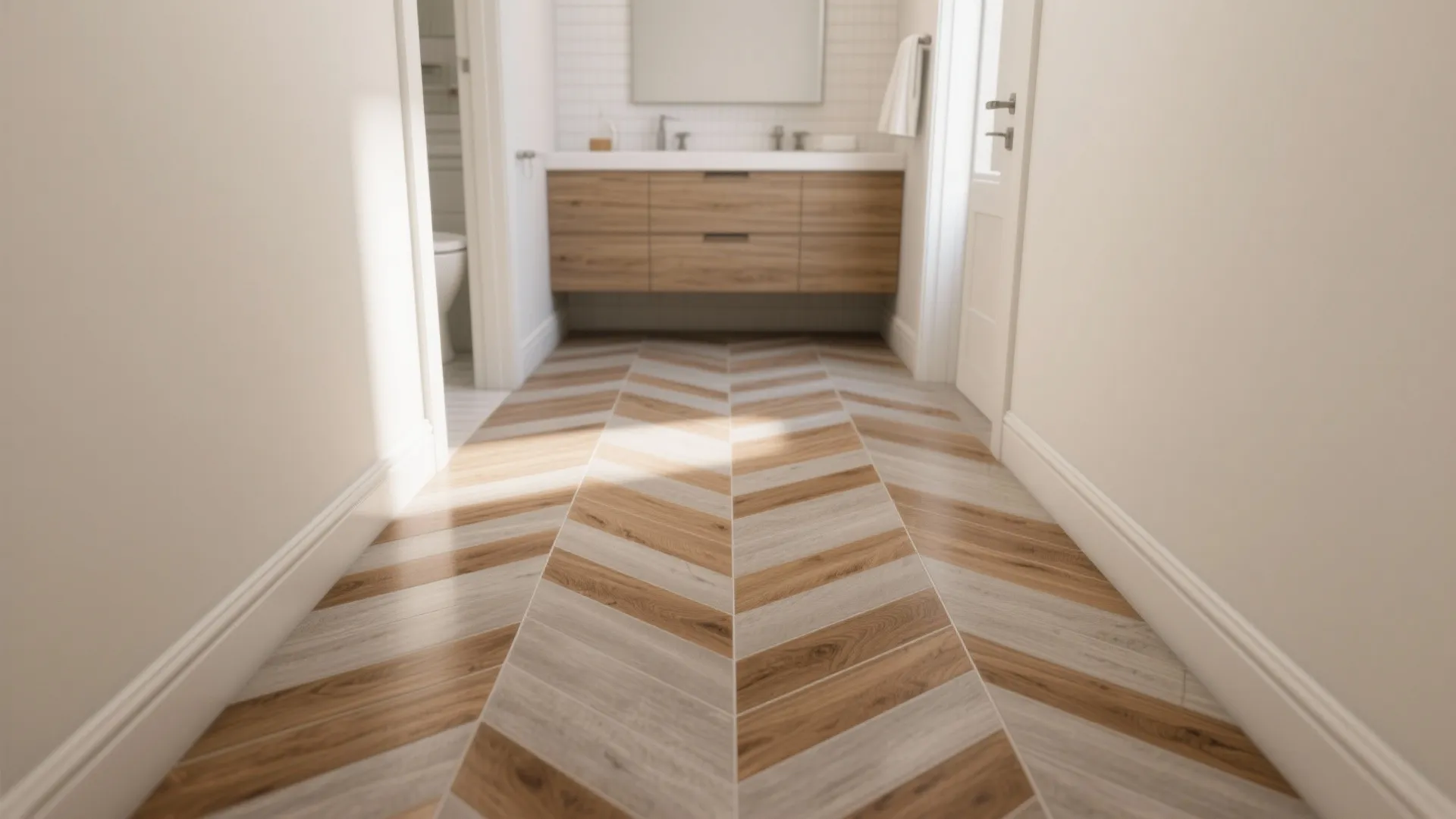 Herringbone Wood-Look Porcelain