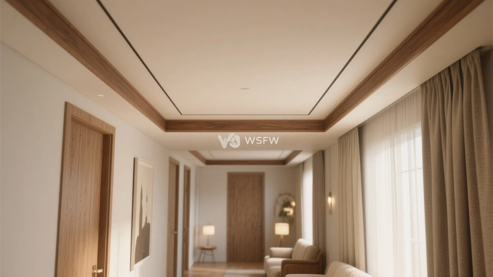 Monochrome POP with Wood Inlay for Warmth