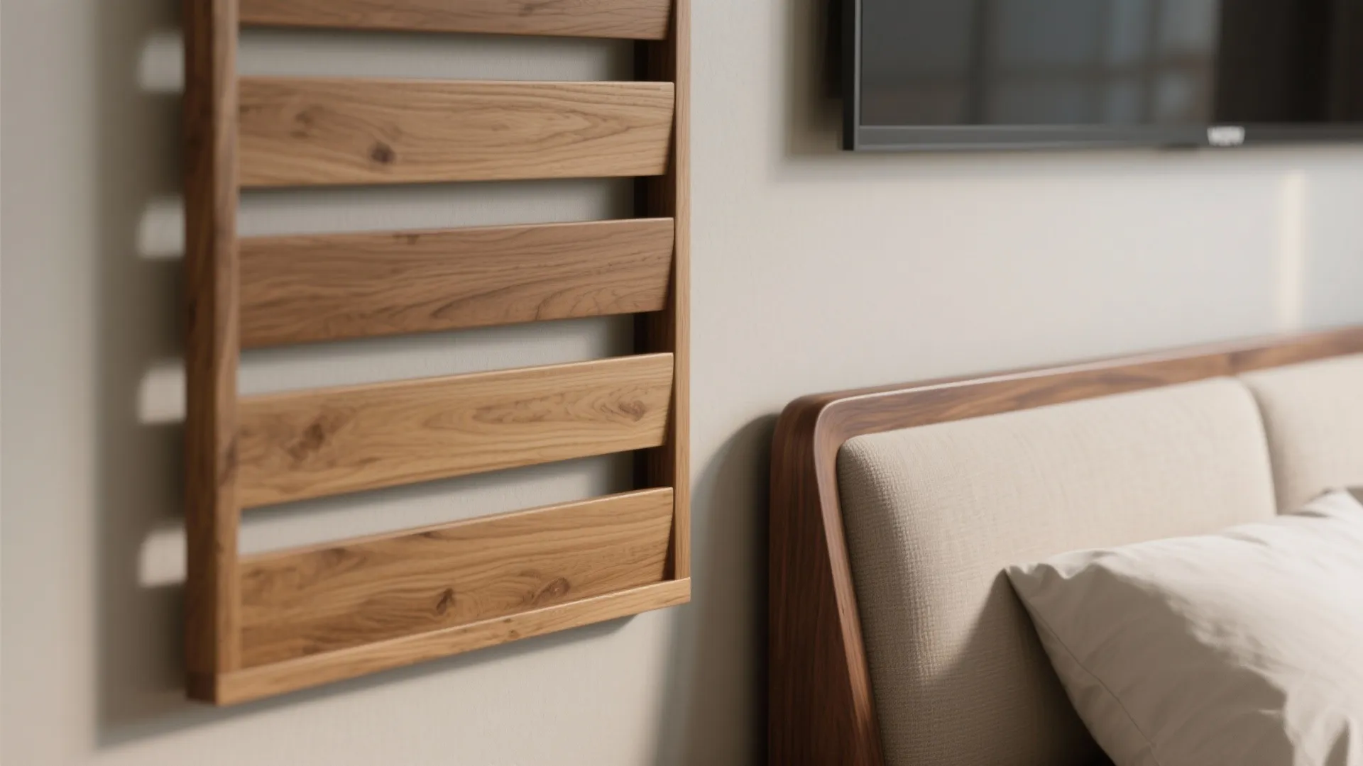 Warm Wood Elements in Living and Bedrooms