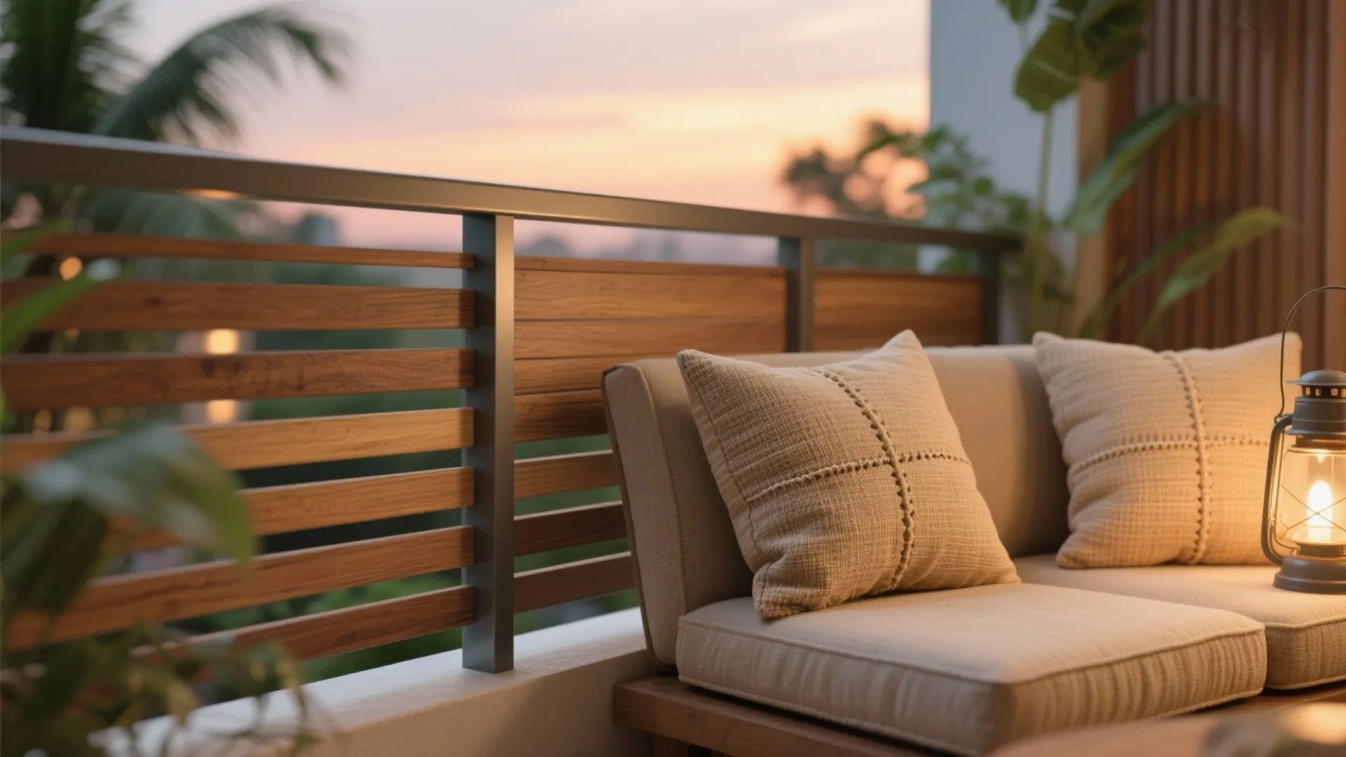 Materials & mood: wood accents and local textures