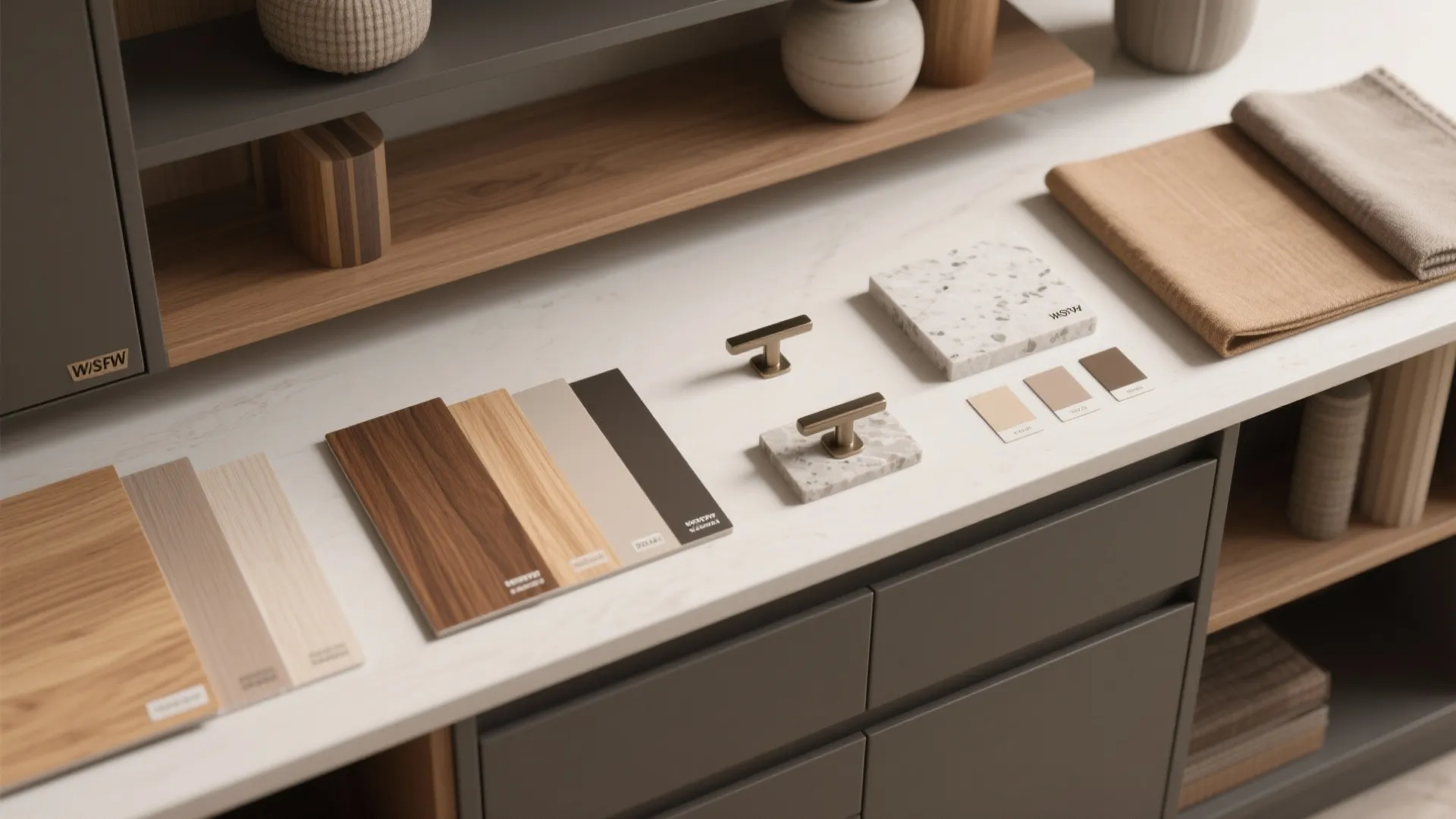 5. Mixed Materials: Wood Grain Meets Lacquer