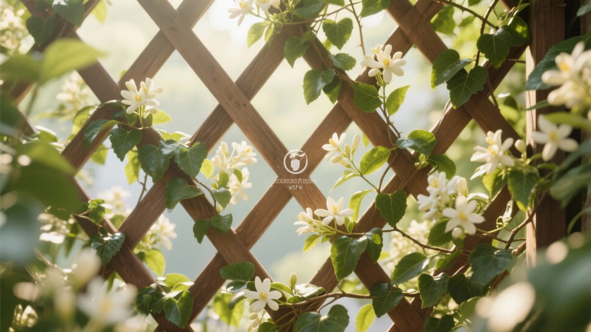 2. Lattice with Climbing Vines