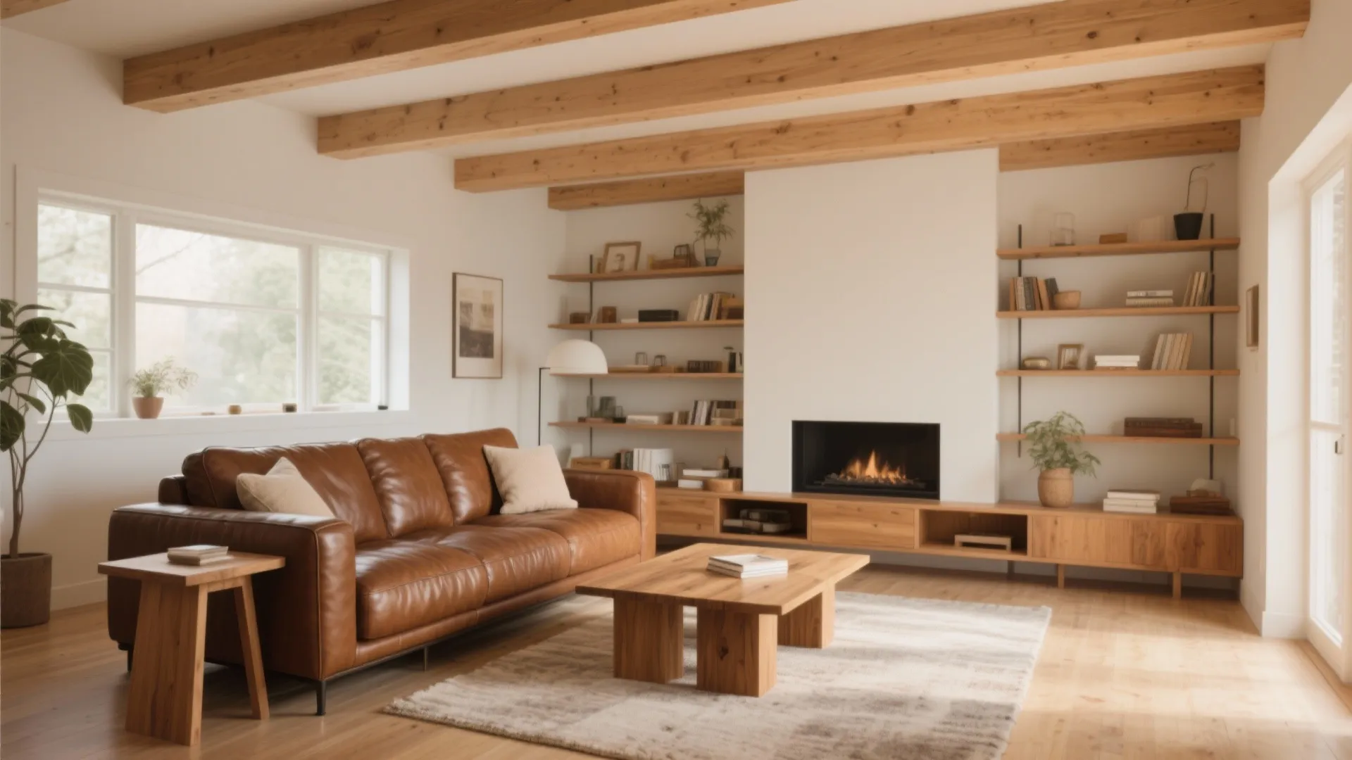 8. Wooden Accents for a Cozy Feel