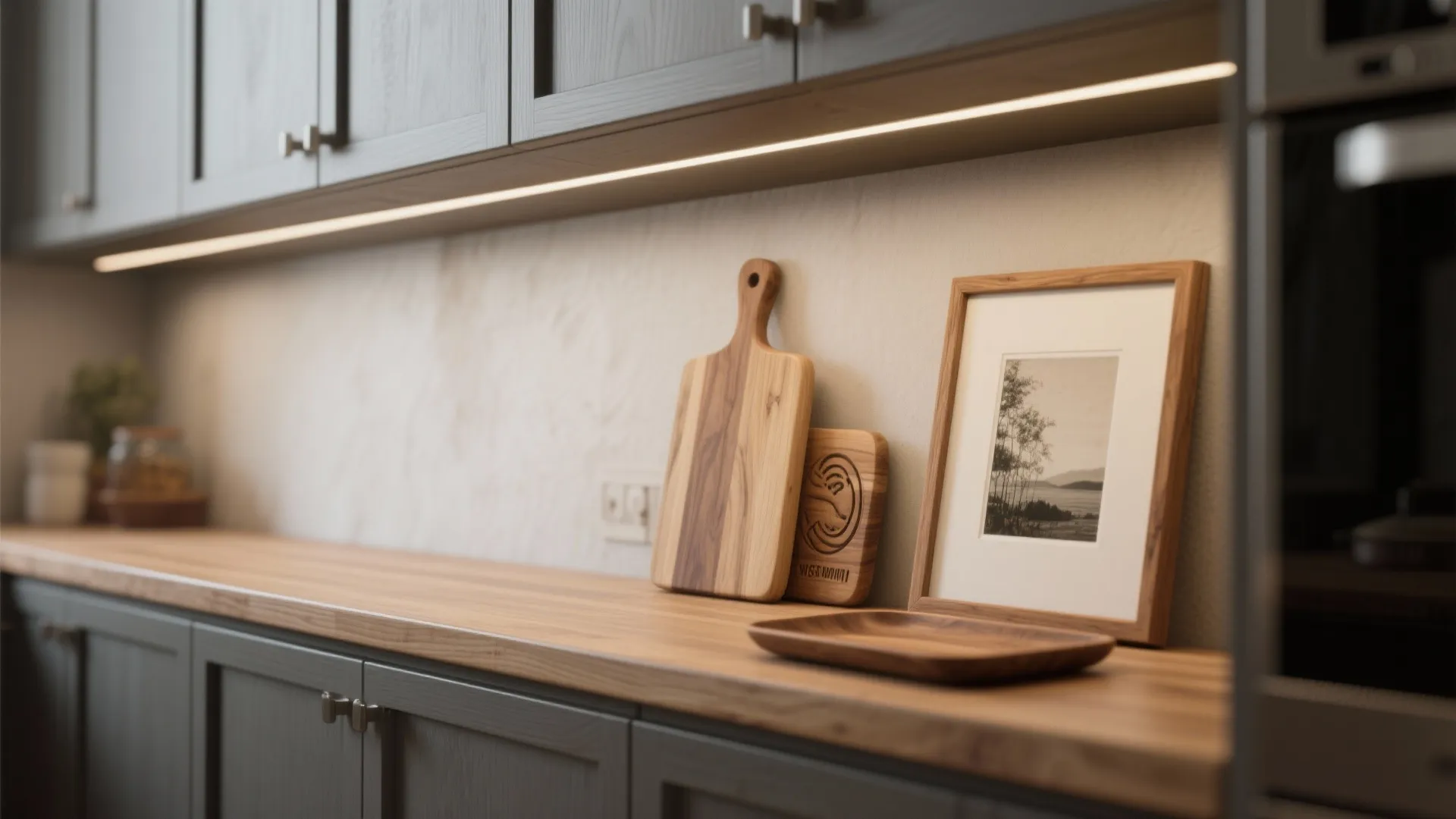 Wood elements bring a warm atmosphere