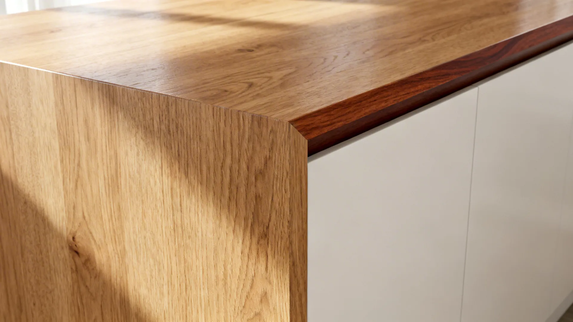 4) Wood accents to warm the social zone