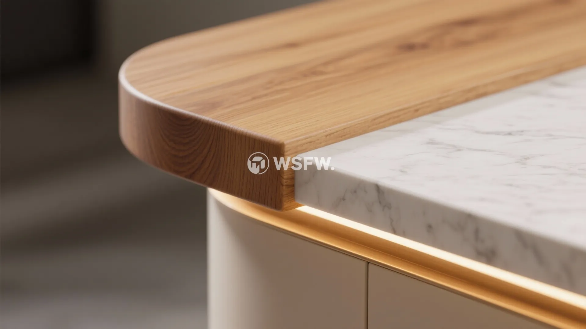 Warm Wood Accents to Soften the Space