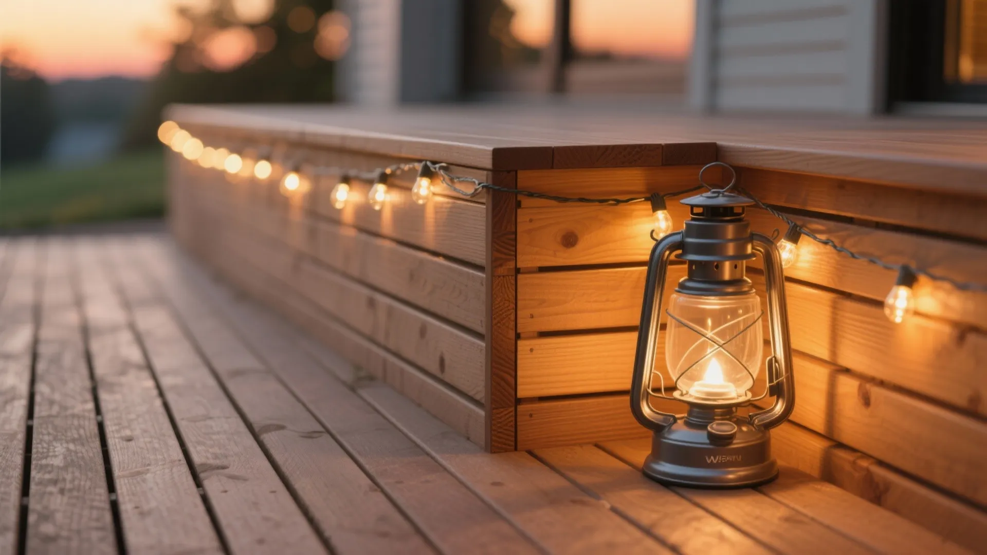 Warm Wood and Ambient Lighting